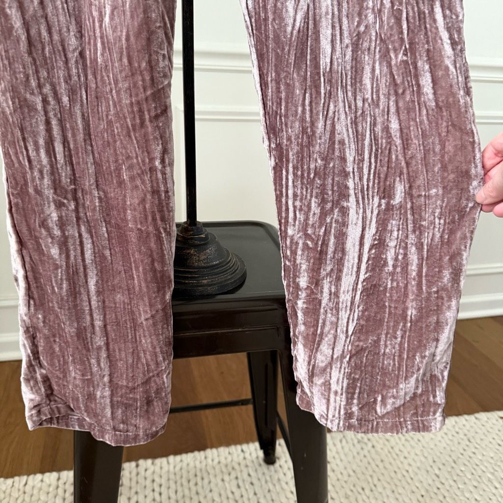 Anthropologie NWOT Anthropologie Tina + Jo Josephine Velvet Taper Trousers Size 28" / US 6 / IT 42 - 4 Thumbnail