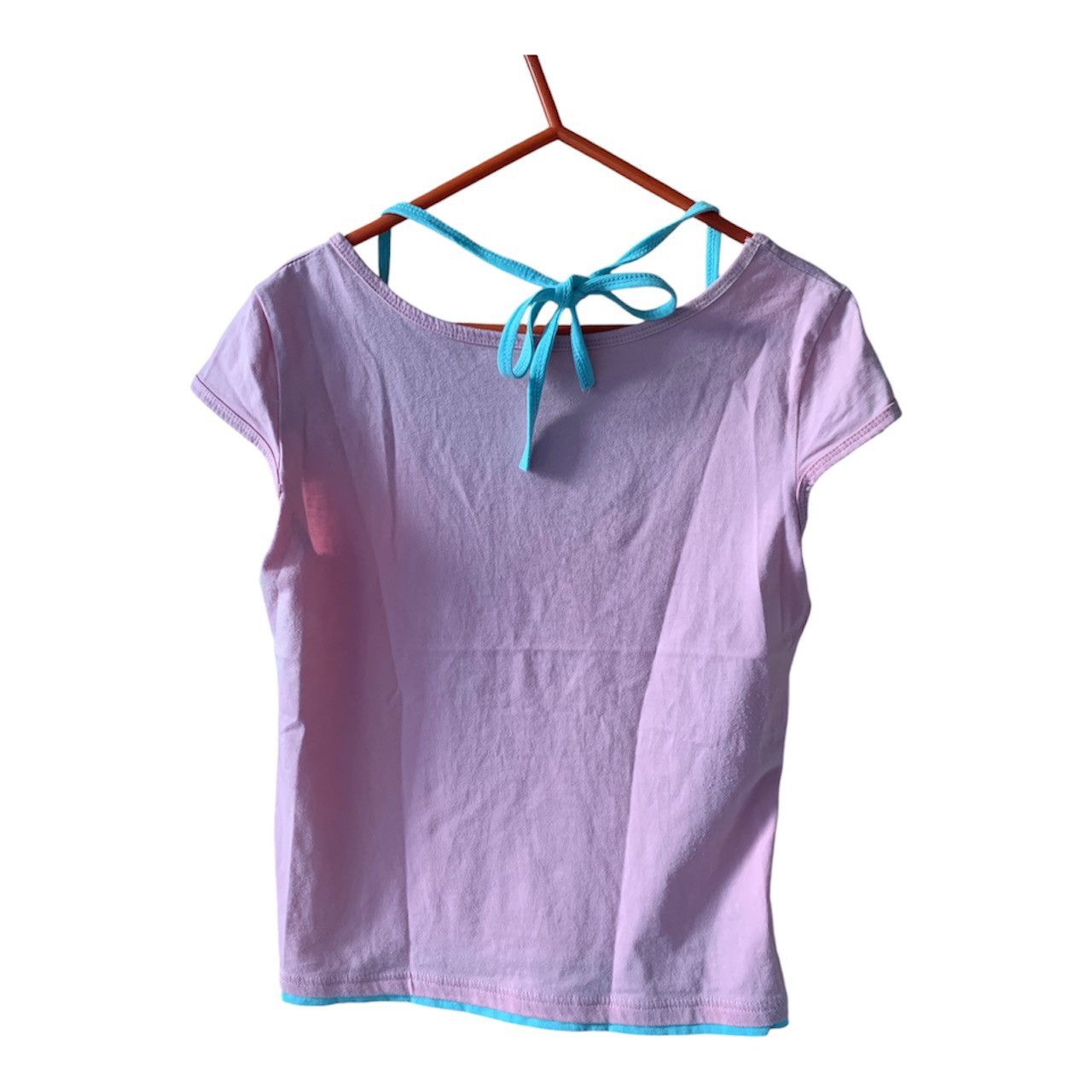 Vintage Vintage Y2K 90s Graphic Layered Baby Tee Pink and Blue Size M / US 6-8 / IT 42-44 - 7 Thumbnail