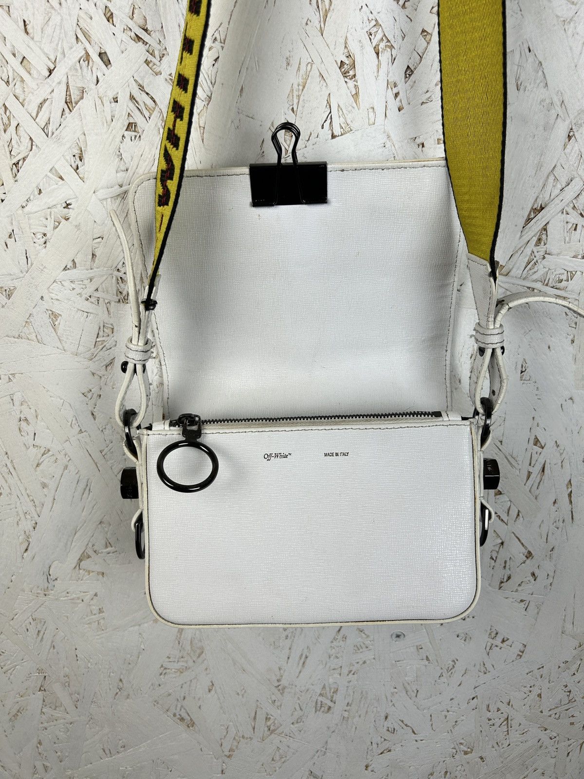 Off-White Off White Diag Crossbody Leather Bag Virgil Abloh Size ONE SIZE - 15 Thumbnail