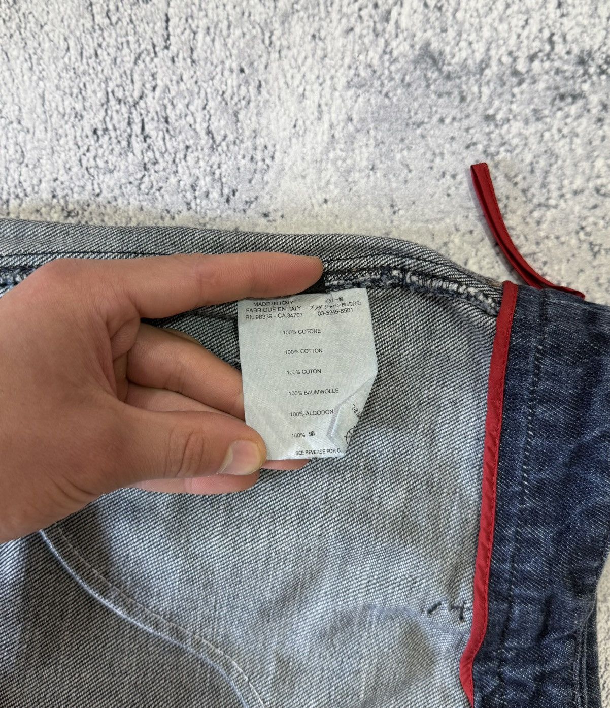 Prada Prada Women’s Jeans Dark Indigo Blue Red Tab Size 42IT Italy Size 28" / US 6 / IT 42 - 10 Thumbnail
