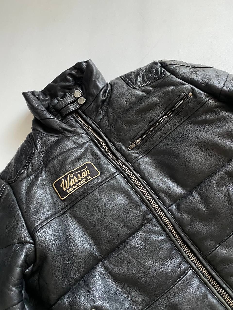 Vintage Vintage Warson motors leather jacket RARE Size US XL / EU 56 / 4 - 3 Thumbnail