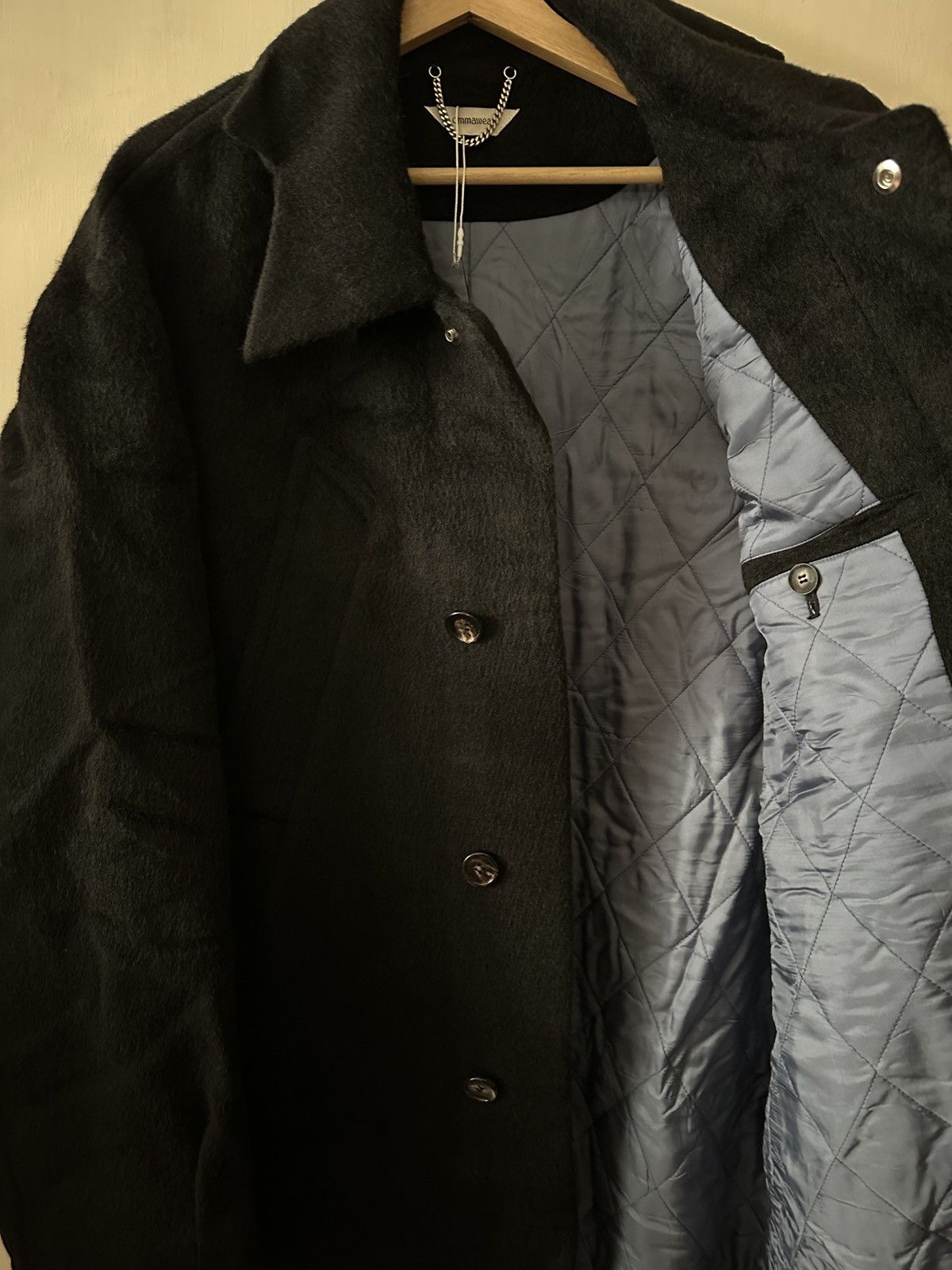 CMMAWEAR CMMAWEAR SVRN exclusive FW23 Thalassa coat in black Size US L / EU 52-54 / 3 - 9 Thumbnail