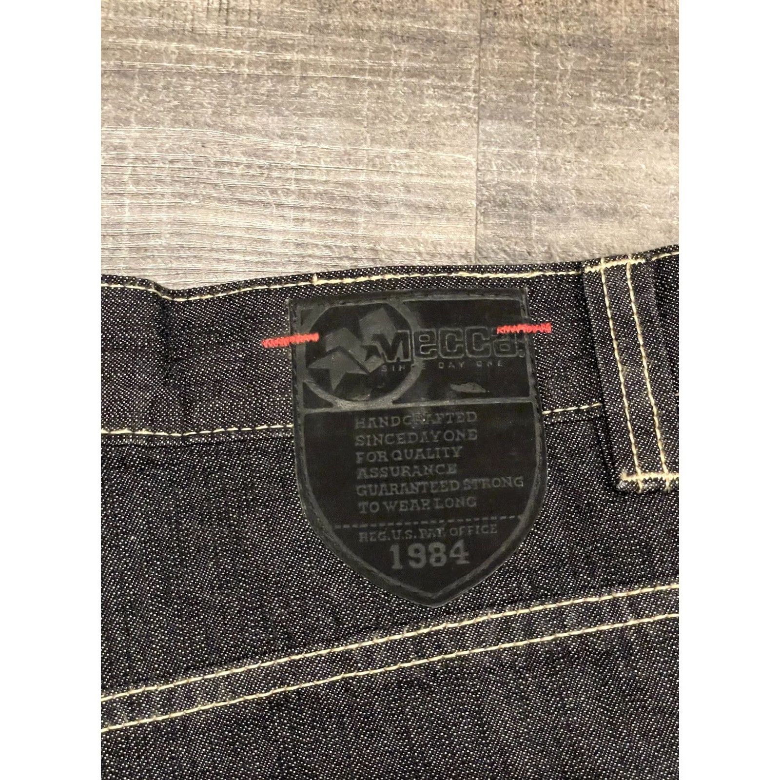 Vintage VINTAGE Mecca Shorts Bermuda Casual Denim 40 Relaxed 16 in Inseam 5-Pocket Blue 90s Hip Hop USA Mens Size US 40 / EU 56 - 3 Thumbnail