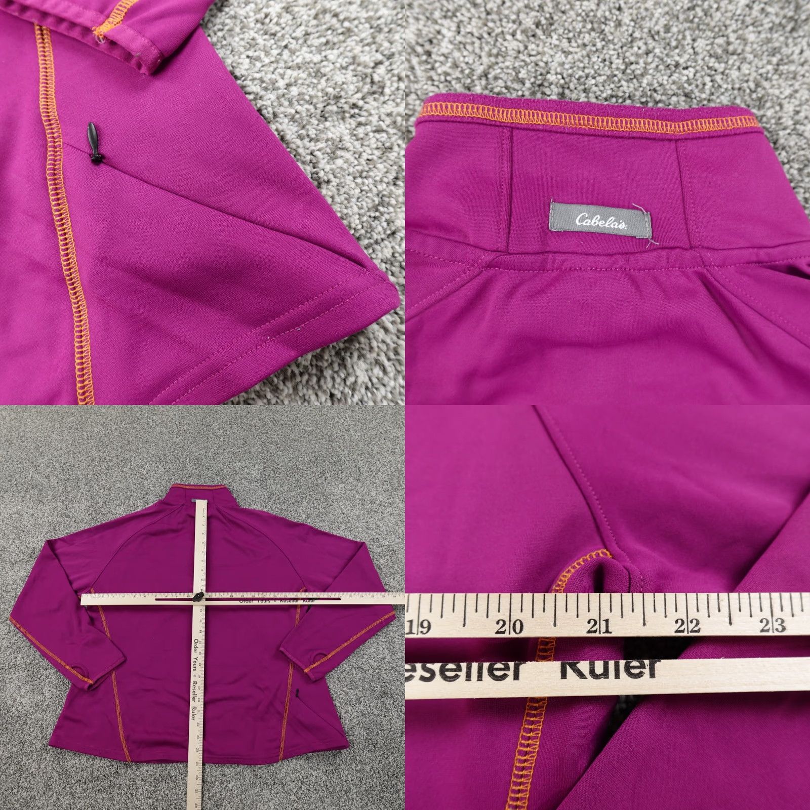 Vintage Cabela's Sweater Womens XL Purple Zip Pullover Mock Sweatshirt Outdoor Casual Size XL / US 12-14 / IT 48-50 - 8 Thumbnail