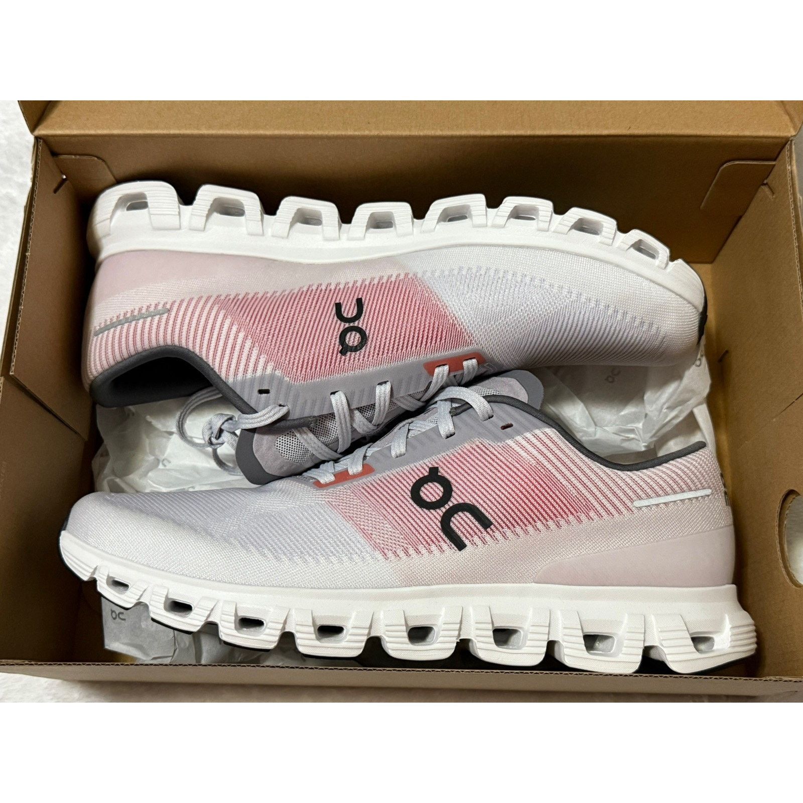 On On Cloud Men’s Cloud 6 Push Lavender / Red Size 11.5 Size US 11.5 / EU 44-45 - 2 Thumbnail