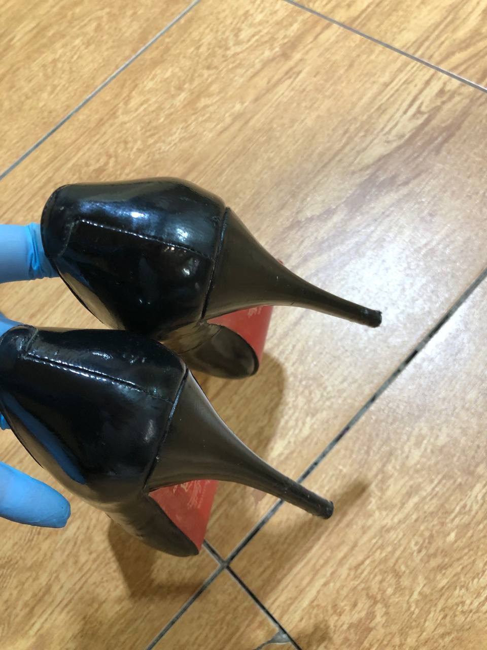 Christian Louboutin Christian Louboutin Women's Shoes Platform Leather heels Size US 7 / IT 37 - 6 Thumbnail