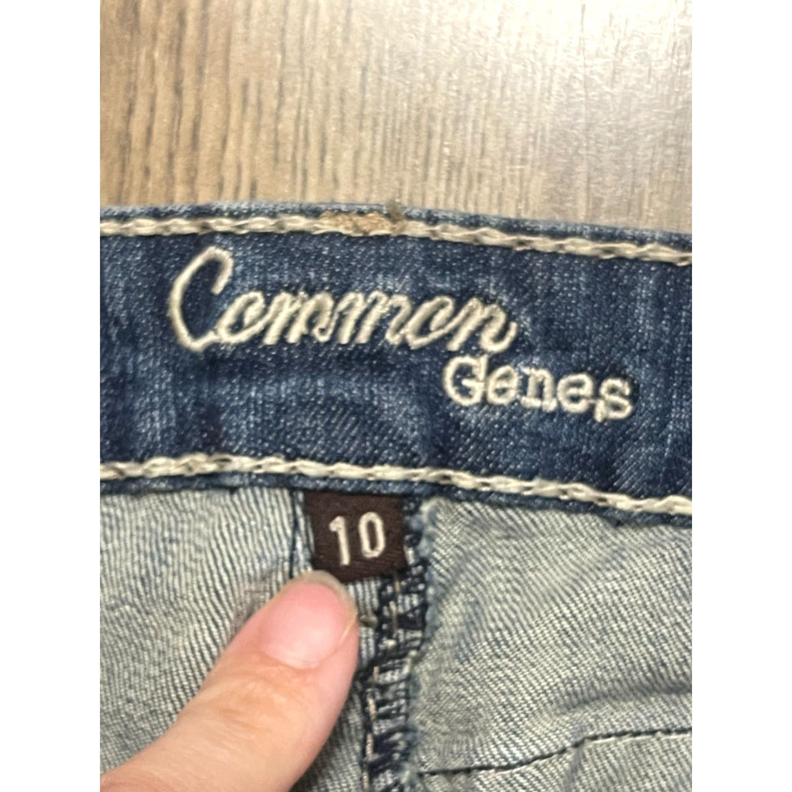 Vintage Common Genes Jeans Women's Size 10 Blue Denim Bootcut Pockets Jeans Size 32" / US 10 / IT 46 - 4 Thumbnail
