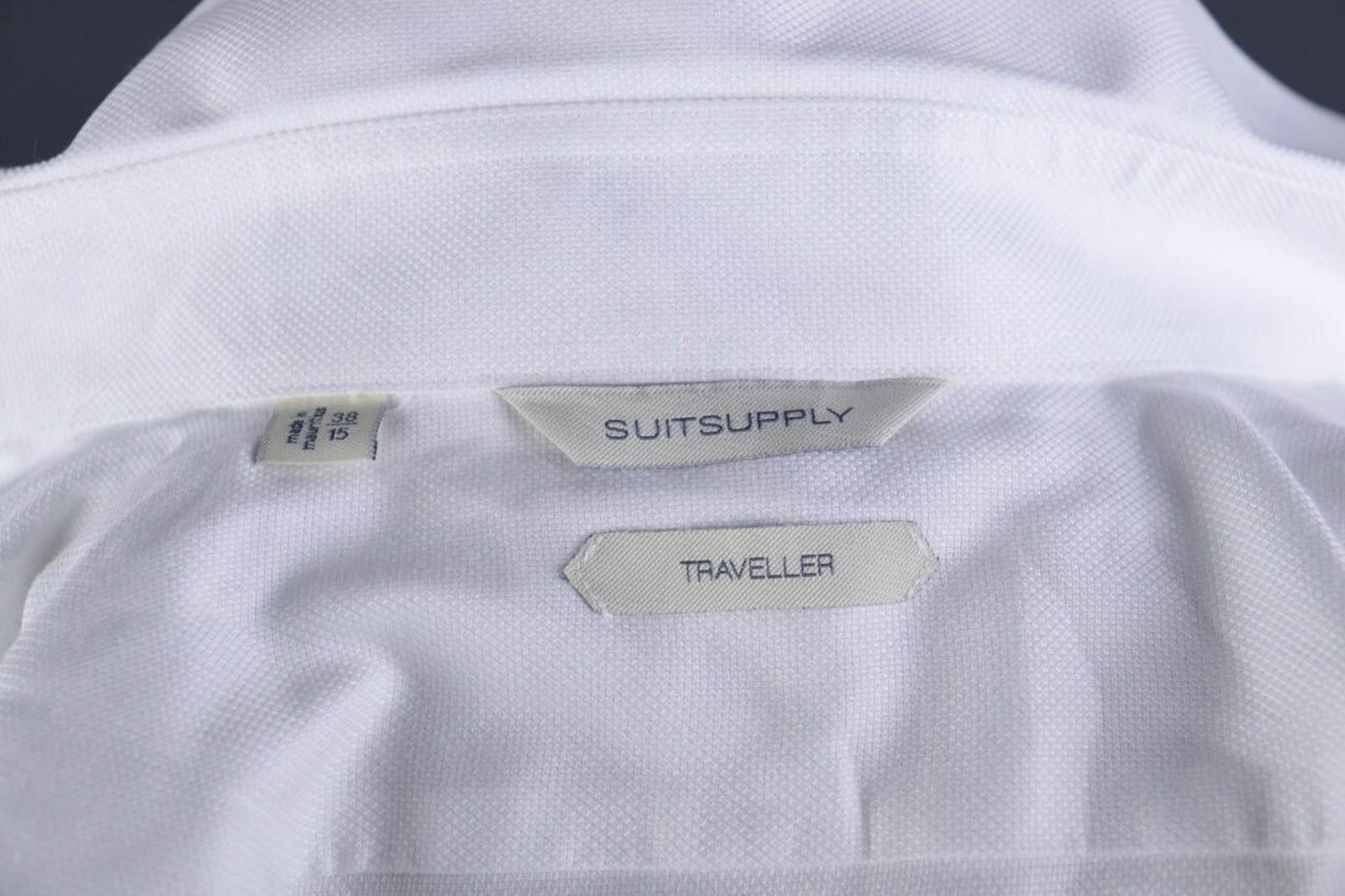 Suitsupply SuitSupply Traveller White Button Down Shirt Size 38 / 15 Size US M / EU 48-50 / 2 - 11 Thumbnail