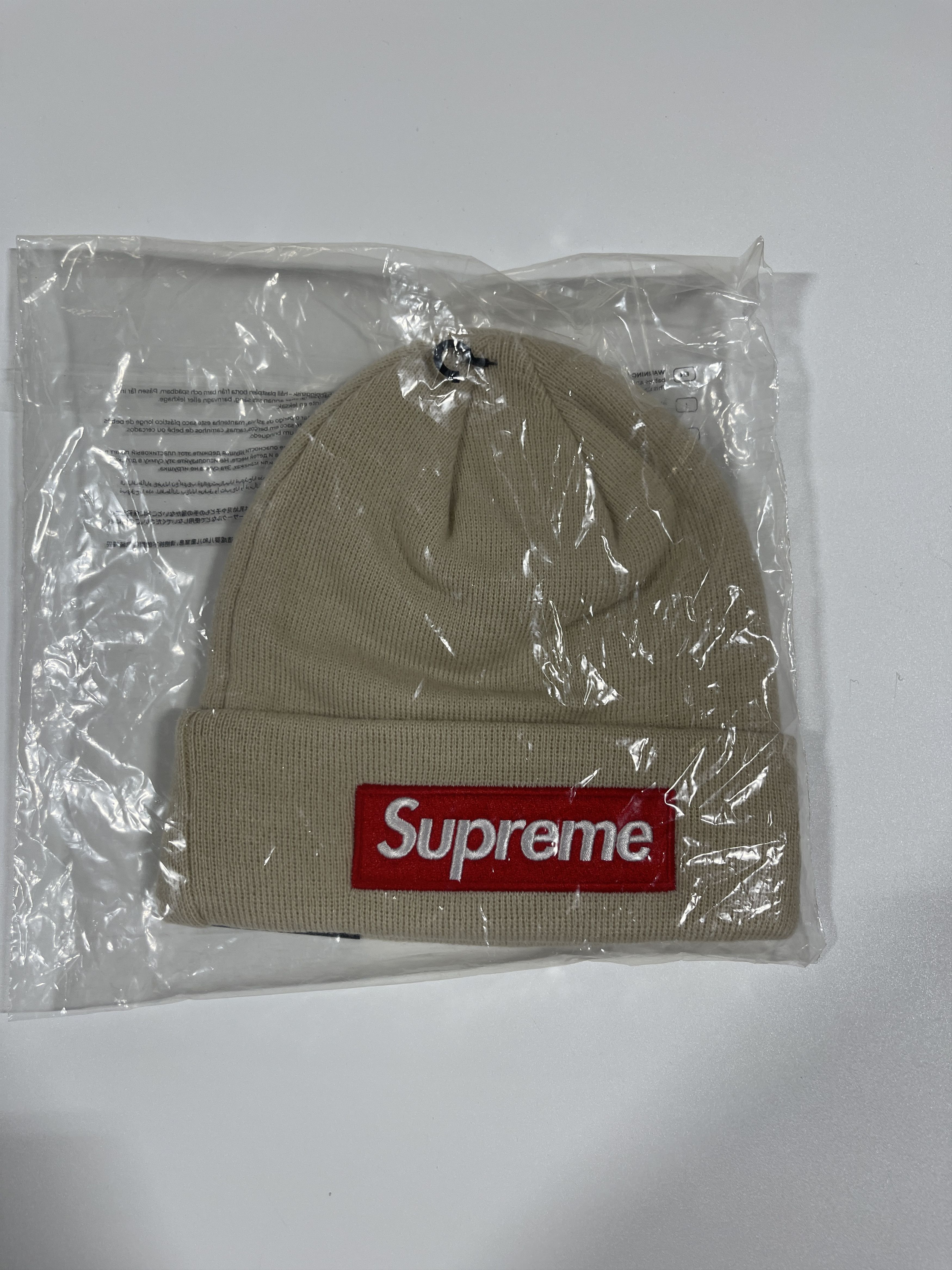 Supreme Supreme New Era Box Logo Beanie Stone size adjustable Size ONE SIZE - 3 Thumbnail