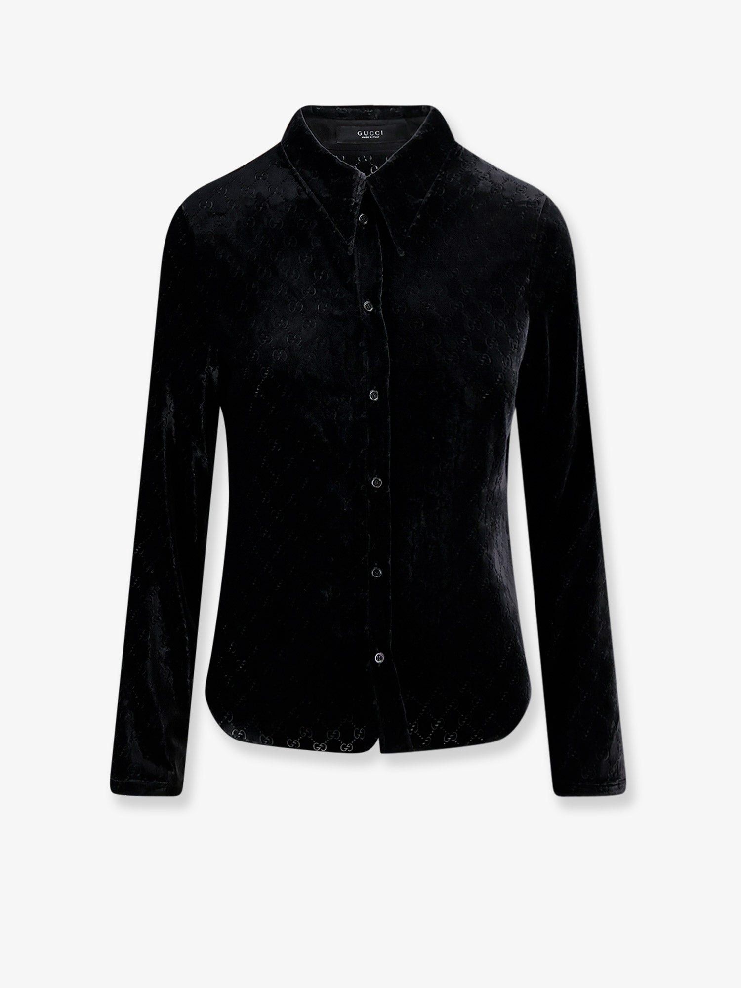 Gucci Stretch Gg Devore Velvet Shirt Size US XS / EU 42 / 0 - 1 Thumbnail