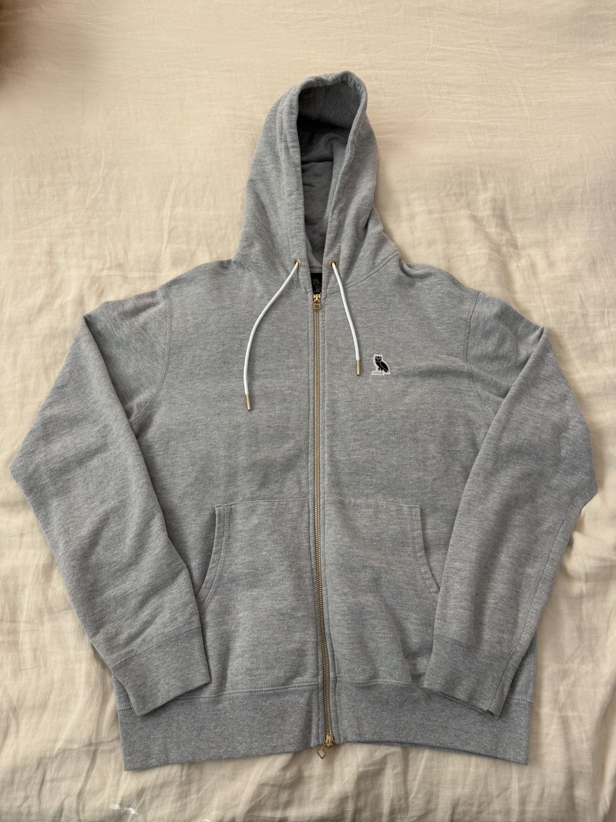 【October's Very Own】OVO ジップアップパーカー CORPS HOODIE October's Very Own OVO Zip Up Hoodie Men's Medium Black/Gold