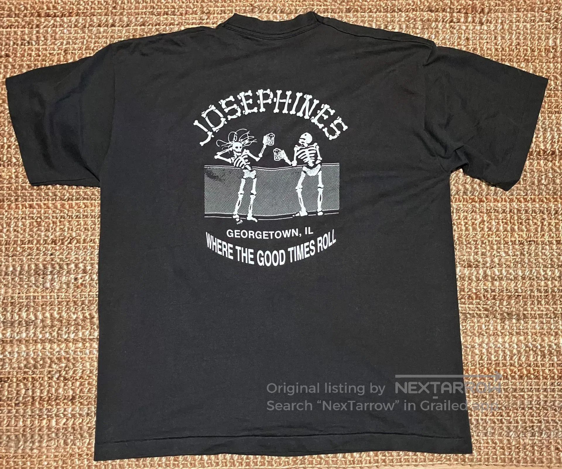VINNY's Vintage 90s Skeleton Graphic T-Shirt. Size US M / EU 48-50 / 2 - 6 Thumbnail