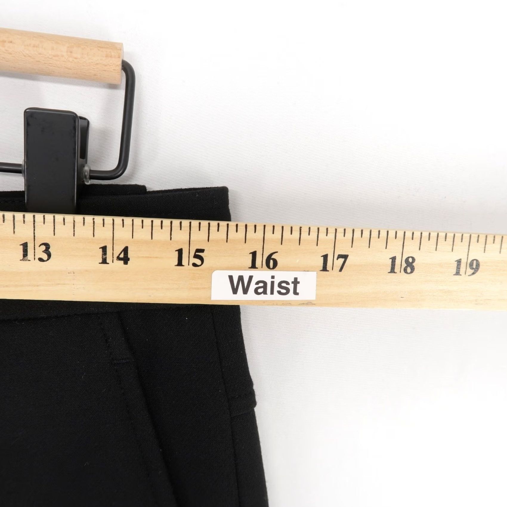 Vintage A.L.C. Pants Womens 4 Black Tailored Office Wear Stretch Flat Front Size 27" / US 4 / IT 40 - 5 Thumbnail