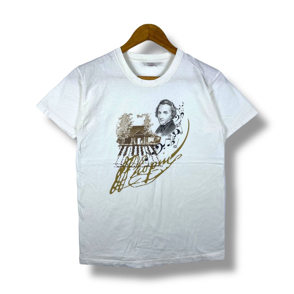 Vintage Vintage 00's FREDERIC CHOPIN Polish Composer Graphic Tee Size US S / EU 44-46 / 1 - 1 Thumbnail