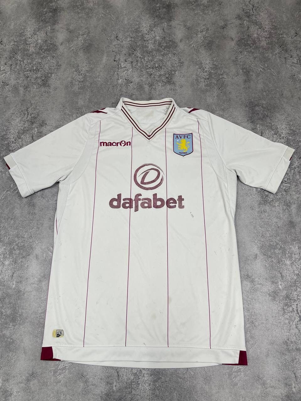 Other Aston Villa FC 2017/18 AwayFootballShirt Jersey White Macron Size US L / EU 52-54 / 3 - 2 Thumbnail