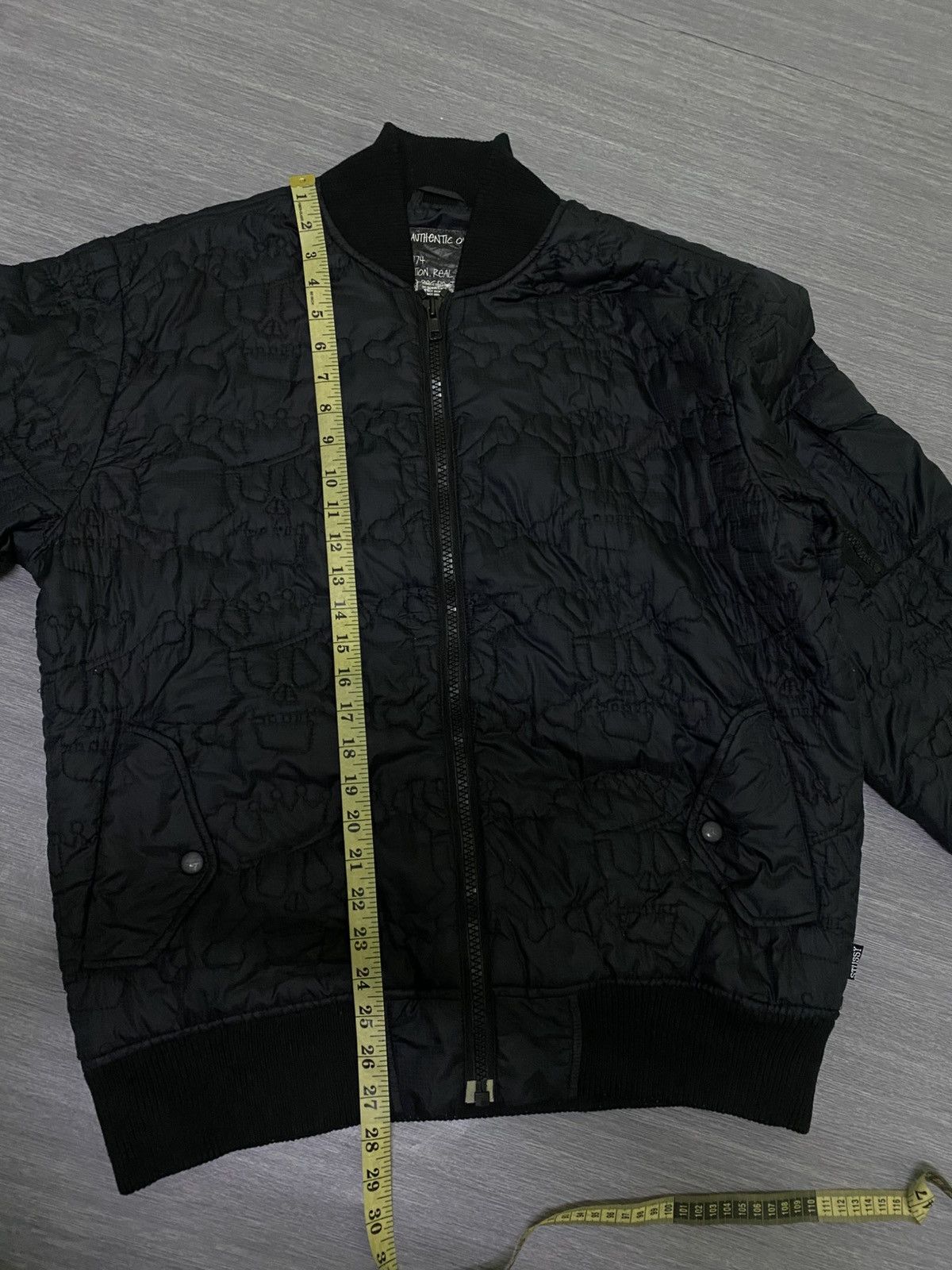 Stussy × Vintage Rare Vintage Stussy Monogram Skull Quilted Thermolite Jacket Size US L / EU 52-54 / 3 - 18 Thumbnail