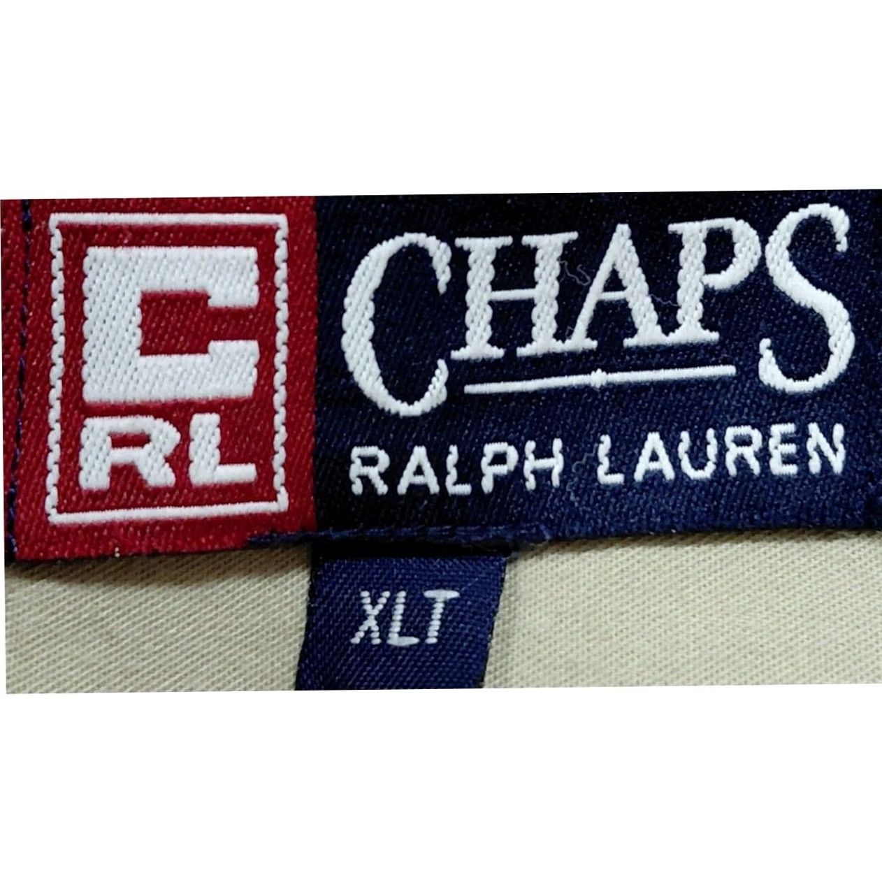 Ralph Lauren CHAPS RALPH LAUREN Shirt Solid Long Sleeve Men XLT Beige 100% Cotton Button-Up Logo Embroidered Casual Business Shirt Size US XL / EU 56 / 4 - 5 Thumbnail