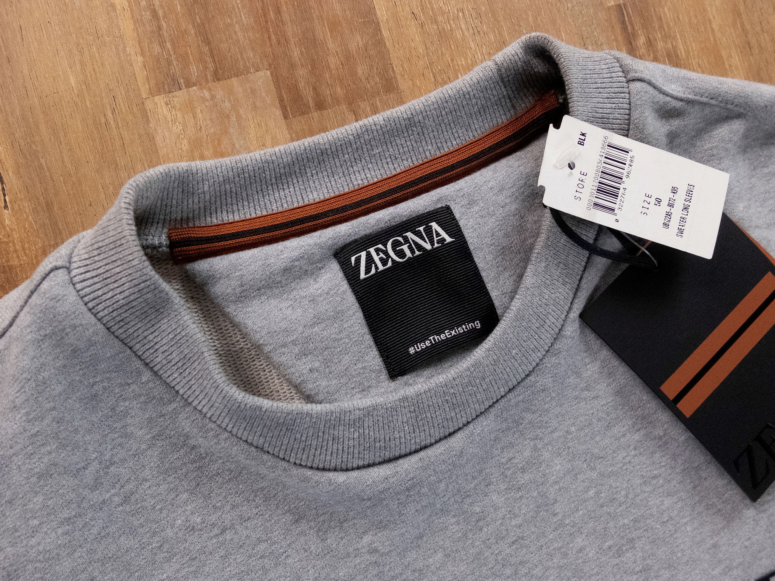 Ermenegildo Zegna ZEGNA #UseTheExisting gray loose fit sweatshirt Medium / 50 Size US M / EU 48-50 / 2 - 5 Thumbnail