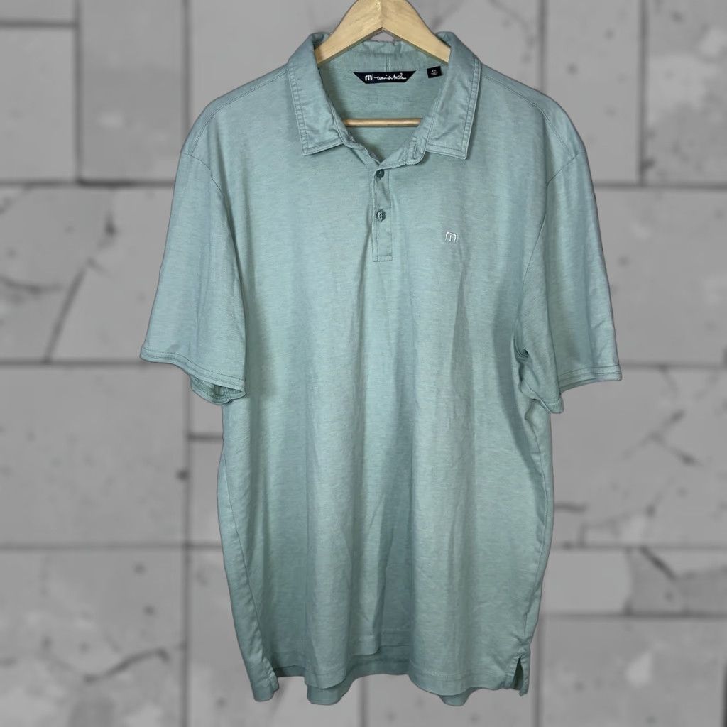 TravisMathew Travis Mathew Polo Shirt Mens XXL Blue Size US XXL / EU 58 / 5 - 1 Thumbnail