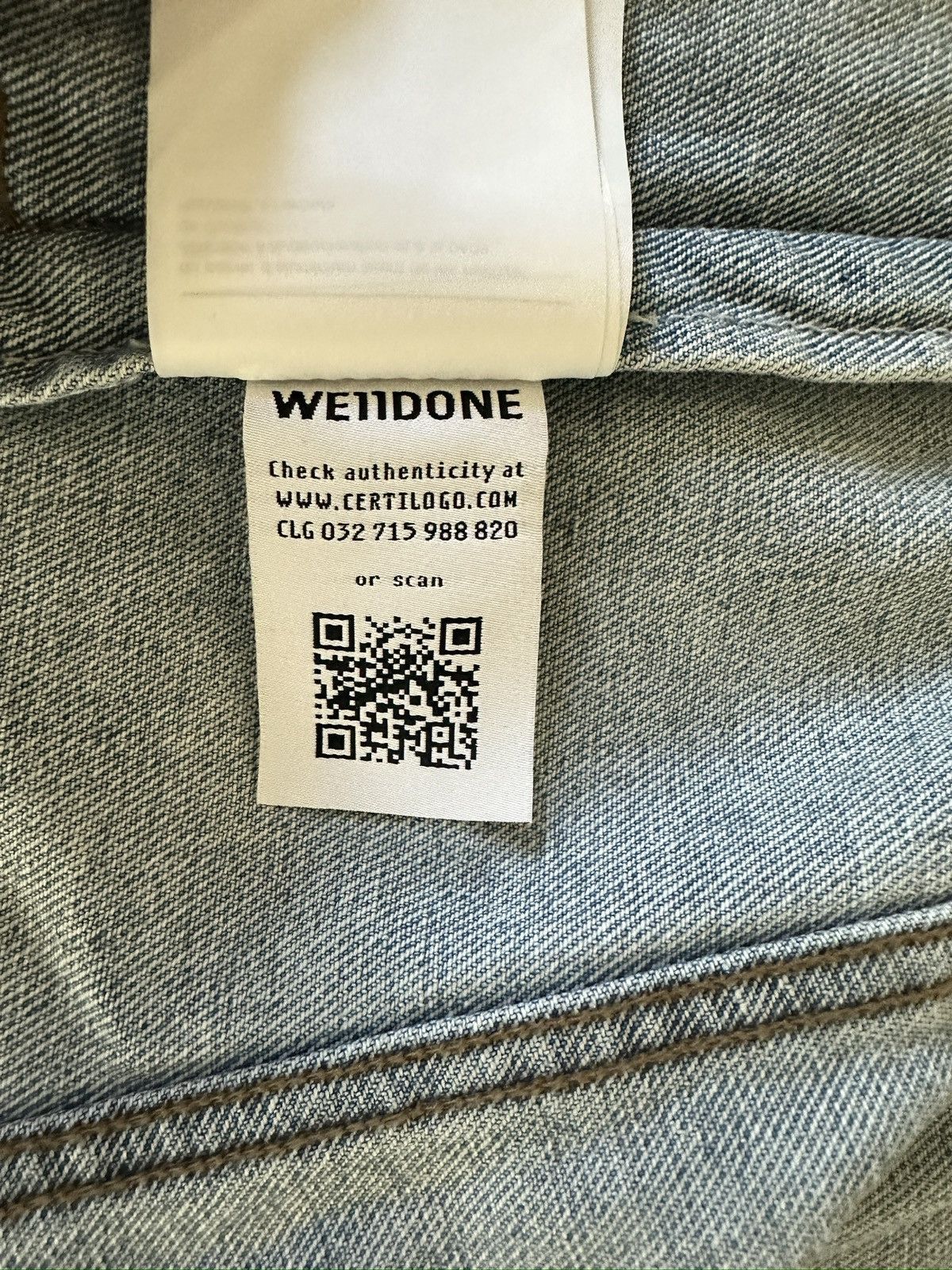 WE11DONE WE11DONE Oversized Blue Denim Jacket Size XL Size US XL / EU 56 / 4 - 5 Thumbnail