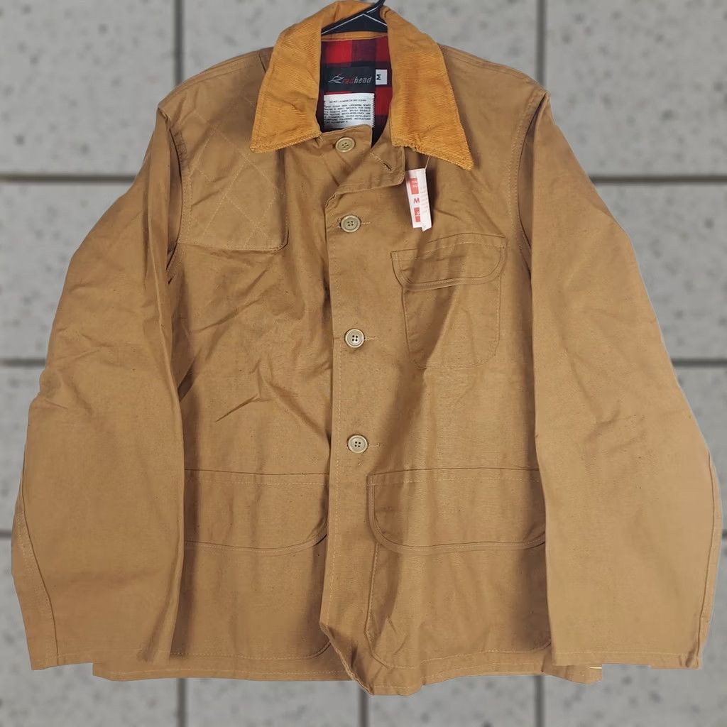 Vintage VINTAGE RedHead Blue Bill Hunting Coat Mens Medium Brown Duck Canvas Flannel Lined Jacket Military Duck Canvas Fall Winter Mens Size US M / EU 48-50 / 2 - 1 Thumbnail