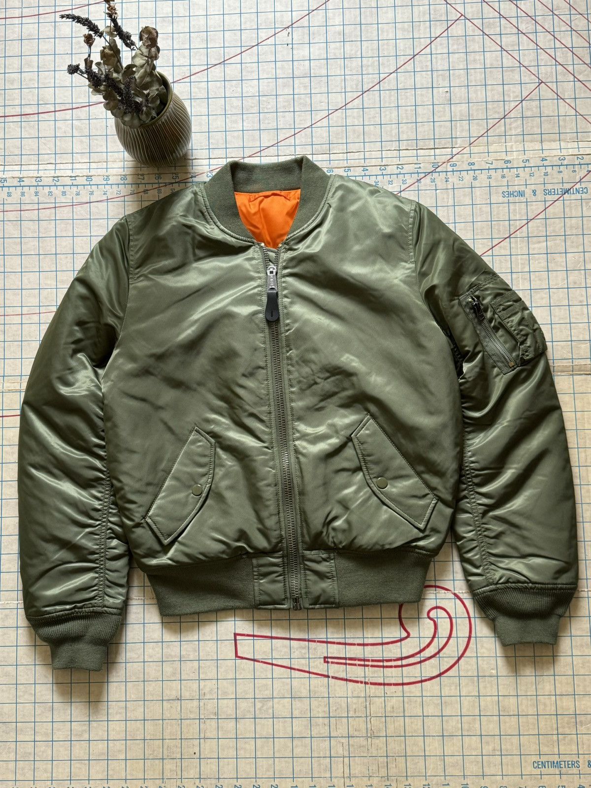 alpha グリーン けんちゃん90s industries ma-1