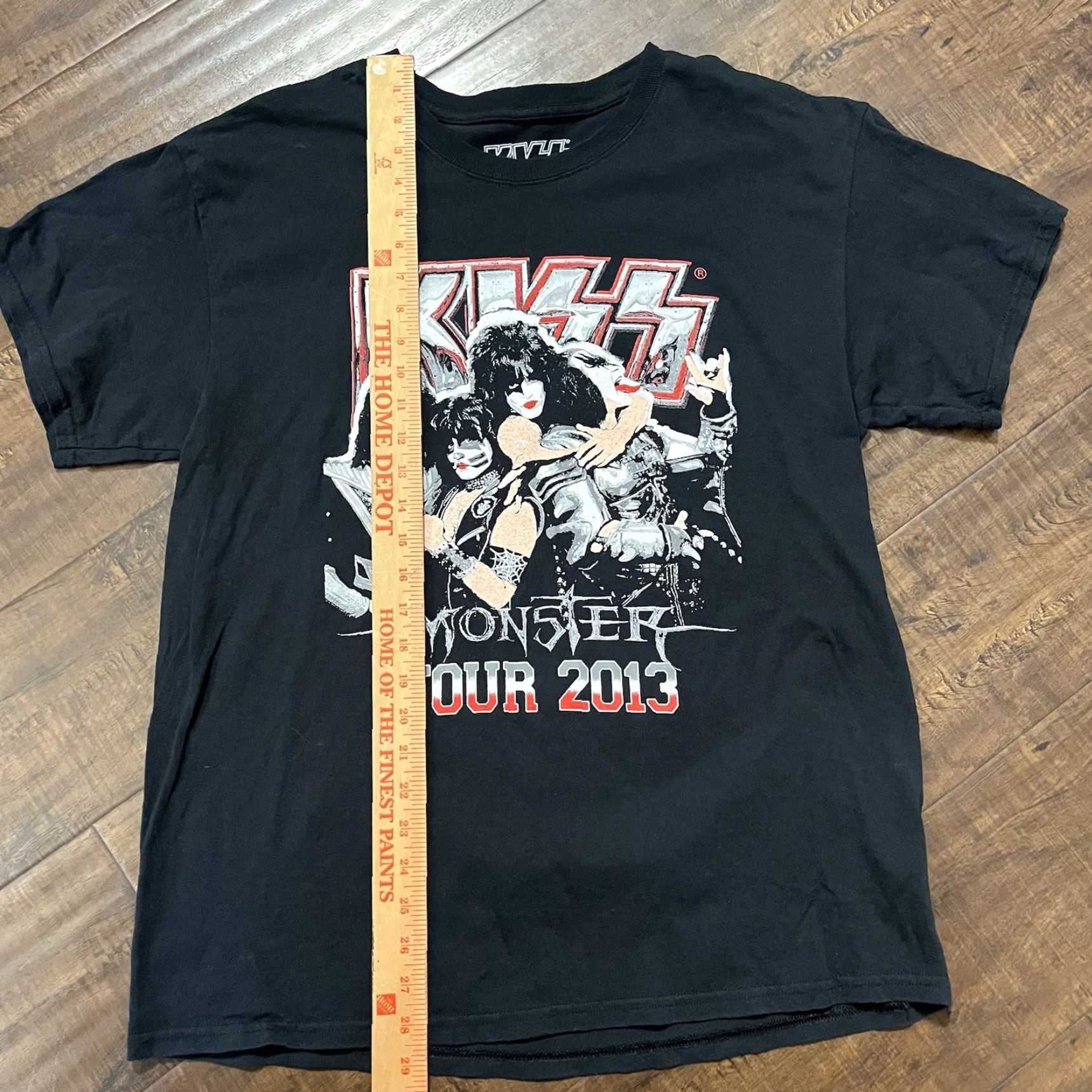 Doublet Kiss T Shirt Black Monster Tour 2013 Concert Metal Band Double Sided Mens Medium Size US M / EU 48-50 / 2 - 6 Thumbnail