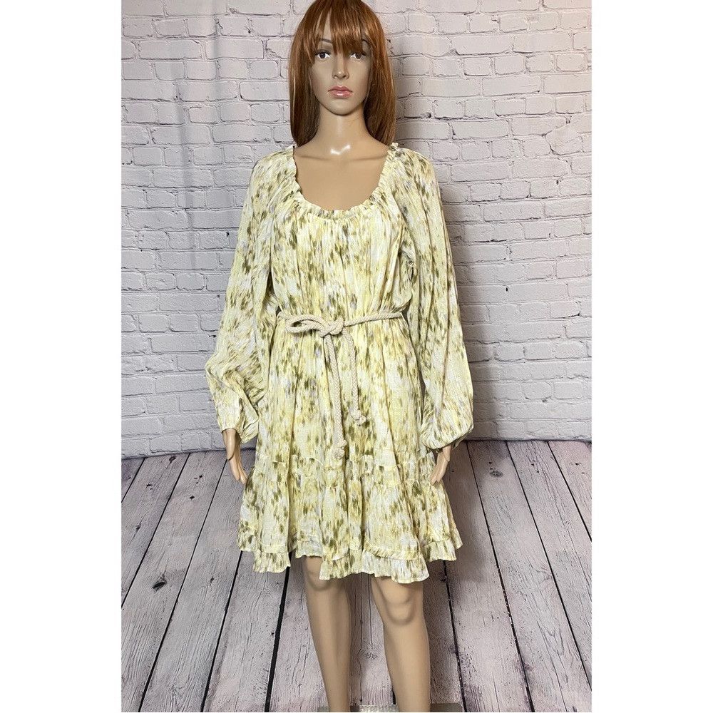 Sam Edelman NWT New $129 Sam Edelman Scoop Neck Long Sleeve Belted Dres Size L / US 10 / IT 46 - 2 Thumbnail