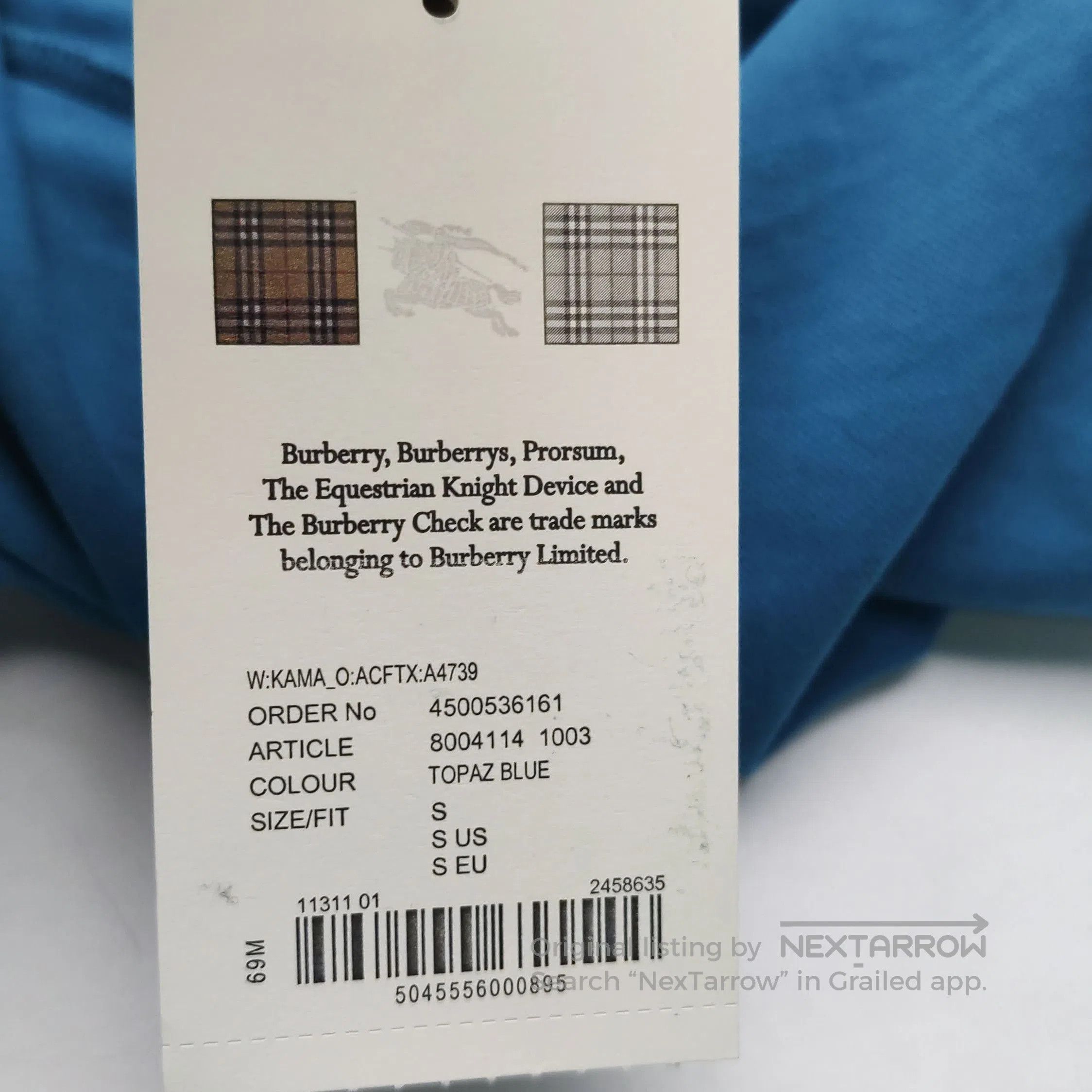 Burberry Burberry Embroidered Polo Shirt in Solid Color . Size US S / EU 44-46 / 1 - 9 Thumbnail