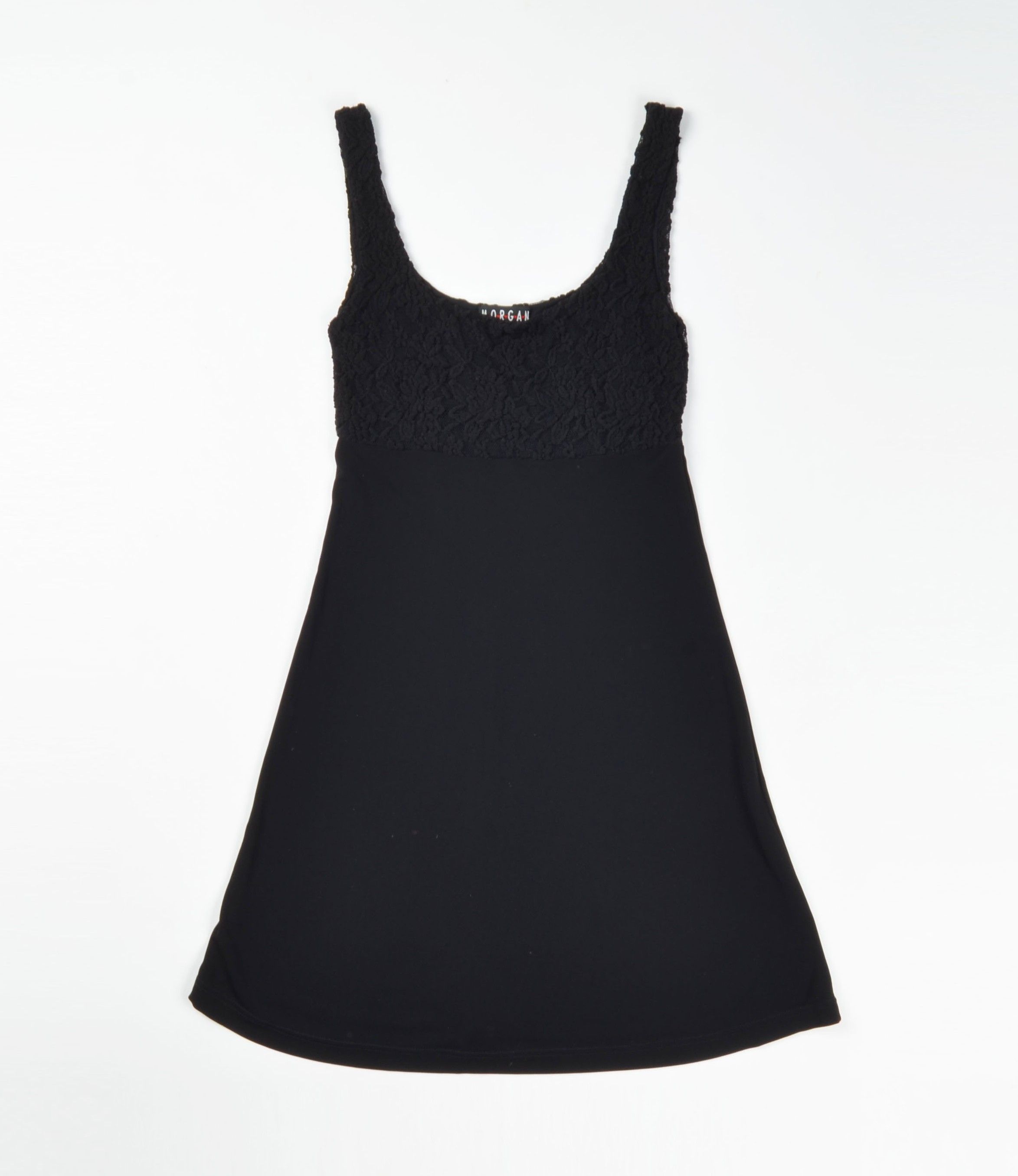 Morgan De Toi Morgan de Toi Y2K 90's Lace Bodice Coctail Mini Black Dress Size S / US 4 / IT 40 - 4 Thumbnail