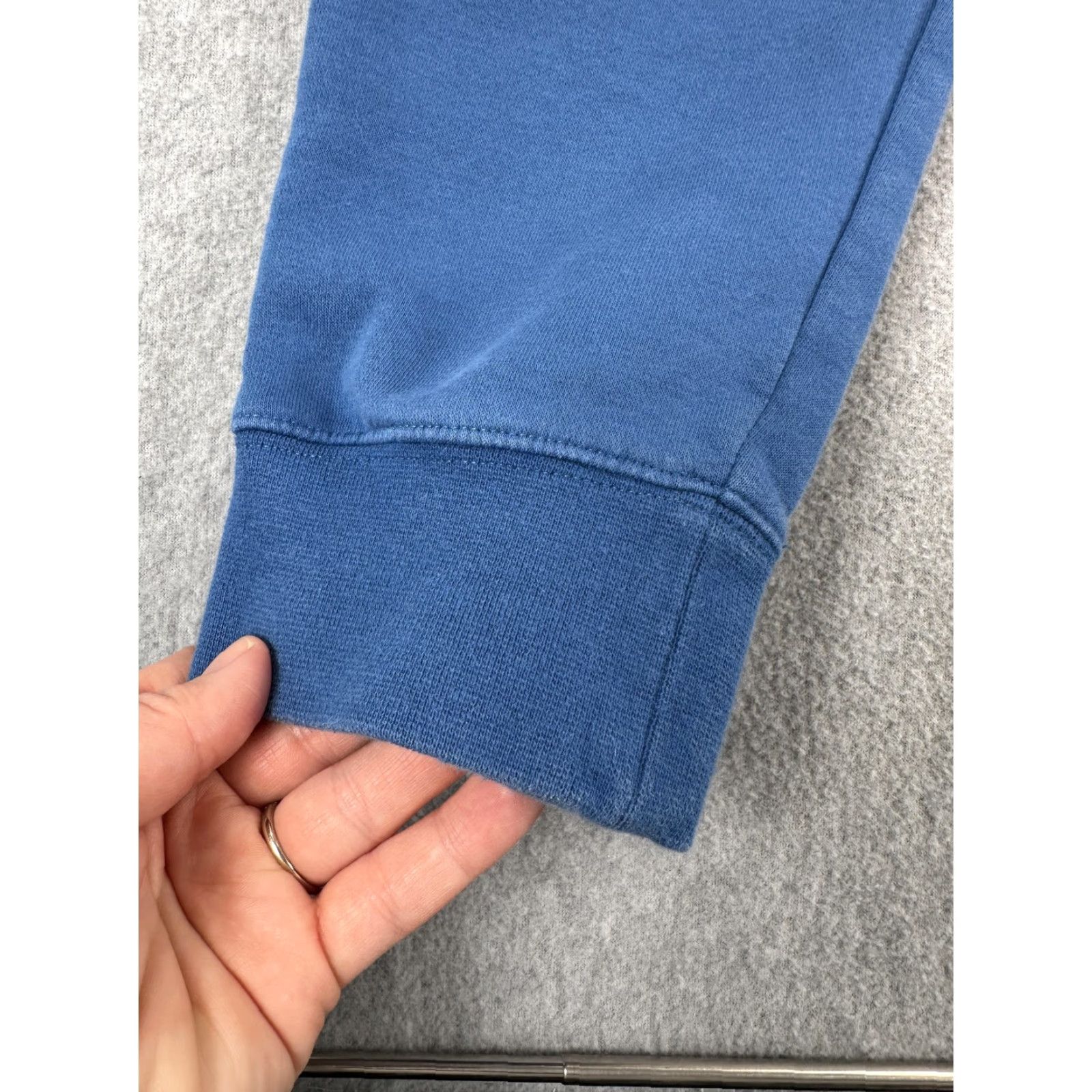 Nike Nike Jogger Pants Mens S Blue Fleece Sweatpants Cuffed Swoosh Logo Athletic Size US 29 - 3 Thumbnail