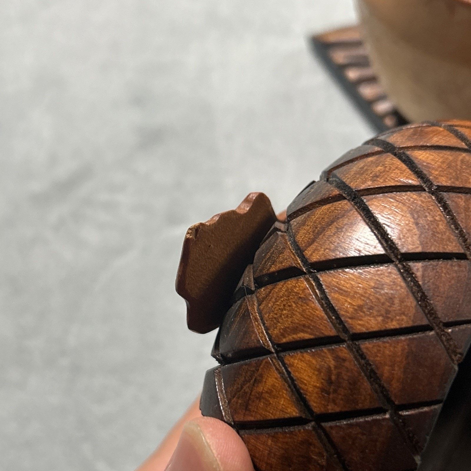 Vintage Antique 1890s Wooden Acorn Smoking Pipe Stand Ashtray Holder Size ONE SIZE - 14 Thumbnail