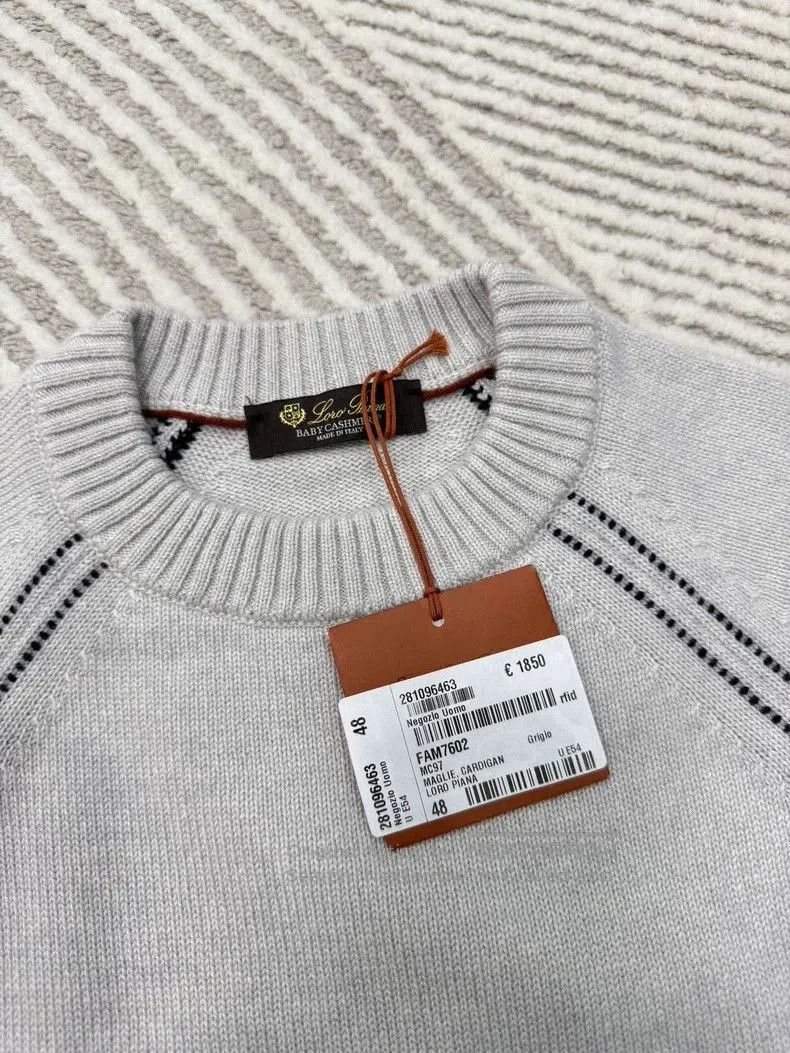 Loro Piana Loro Piana Men's Cashmere Crewneck Sweater. Size US S / EU 44-46 / 1 - 2 Thumbnail