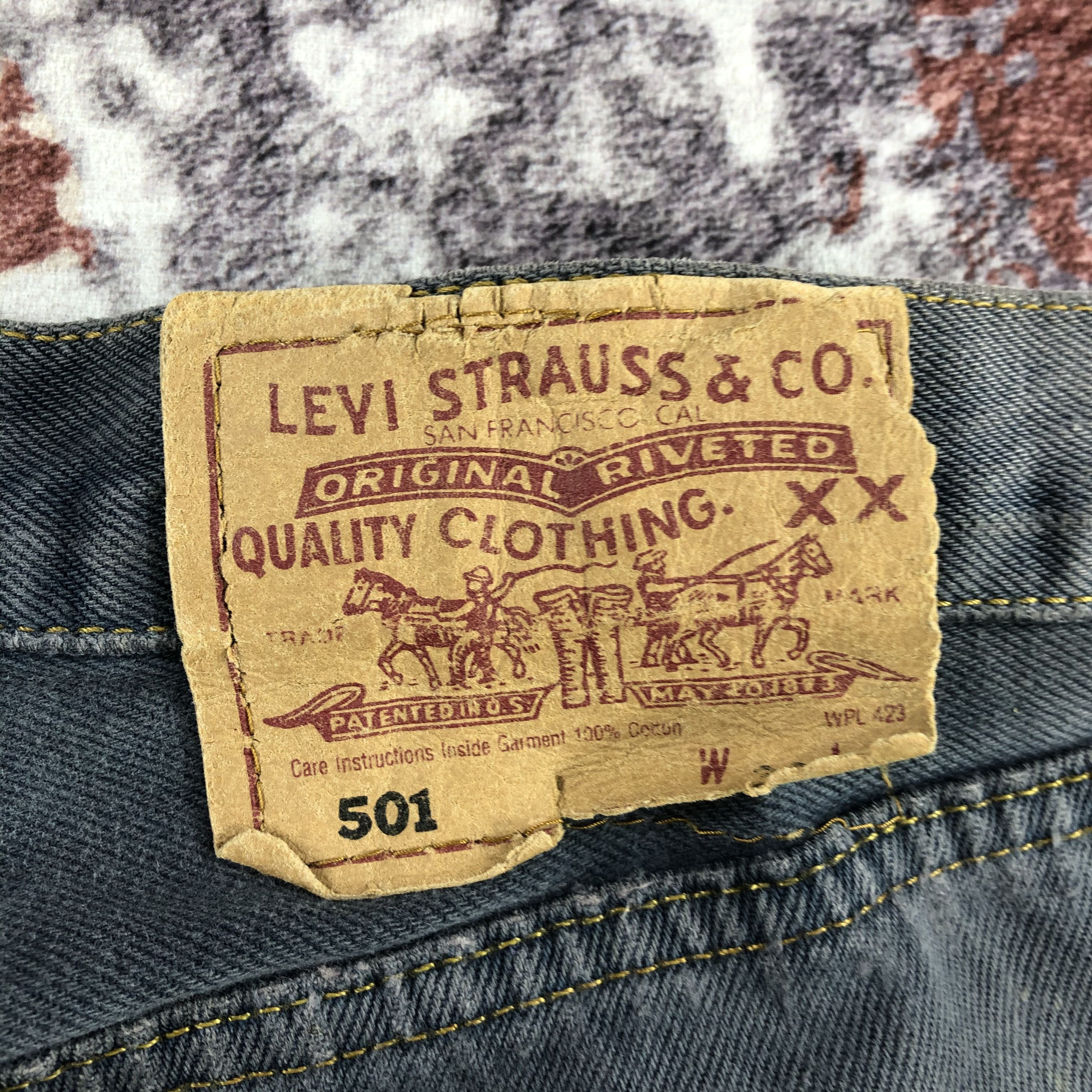 Levi's Vintage 90s Levis 501 Faded Black Jeans-JM2418 Size US 31 - 7 Thumbnail