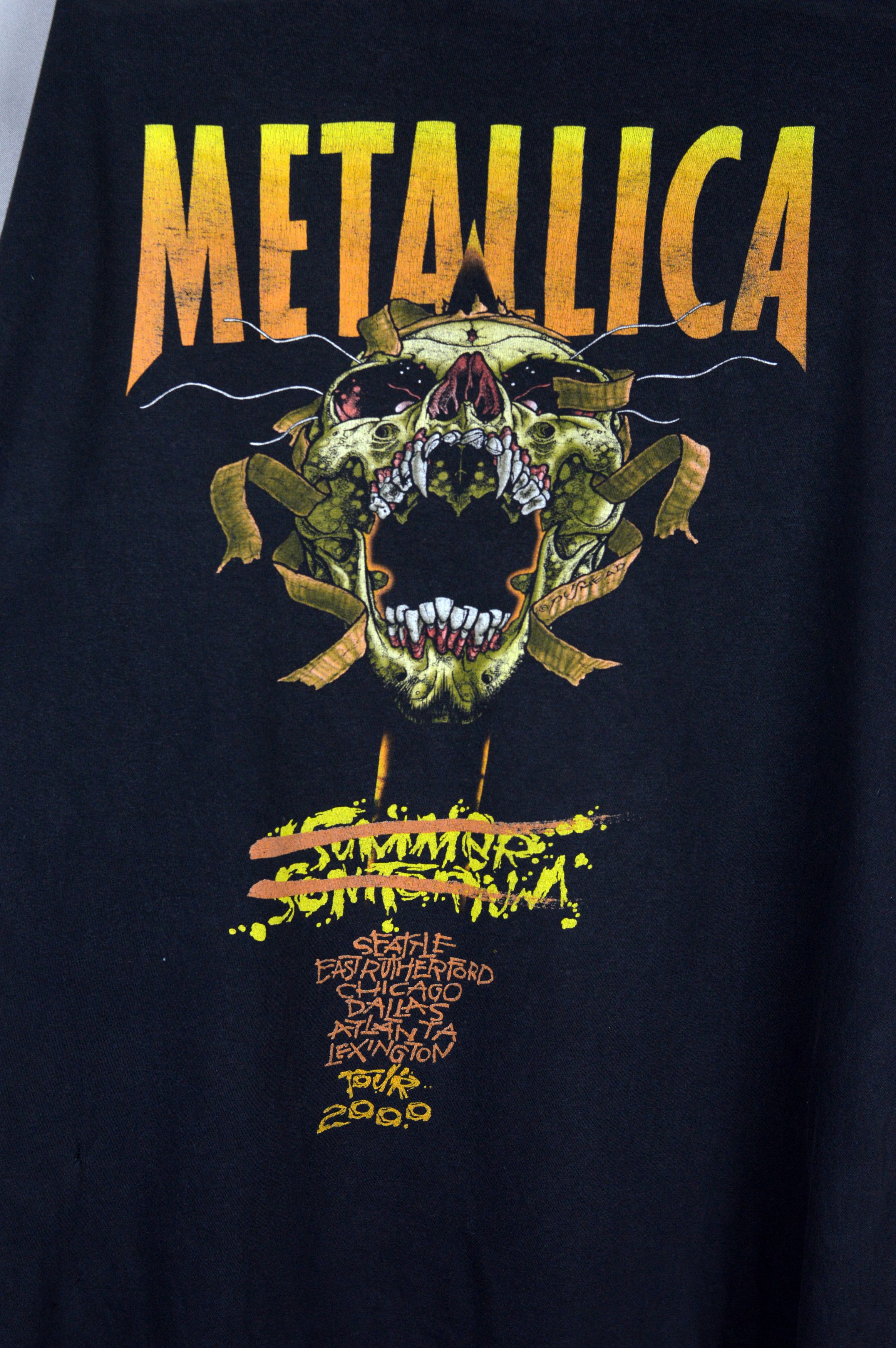 Metallica × Vintage Vintage Metallica Pushead USA Tour 2000 t shirt Size US XL / EU 56 / 4 - 5 Thumbnail