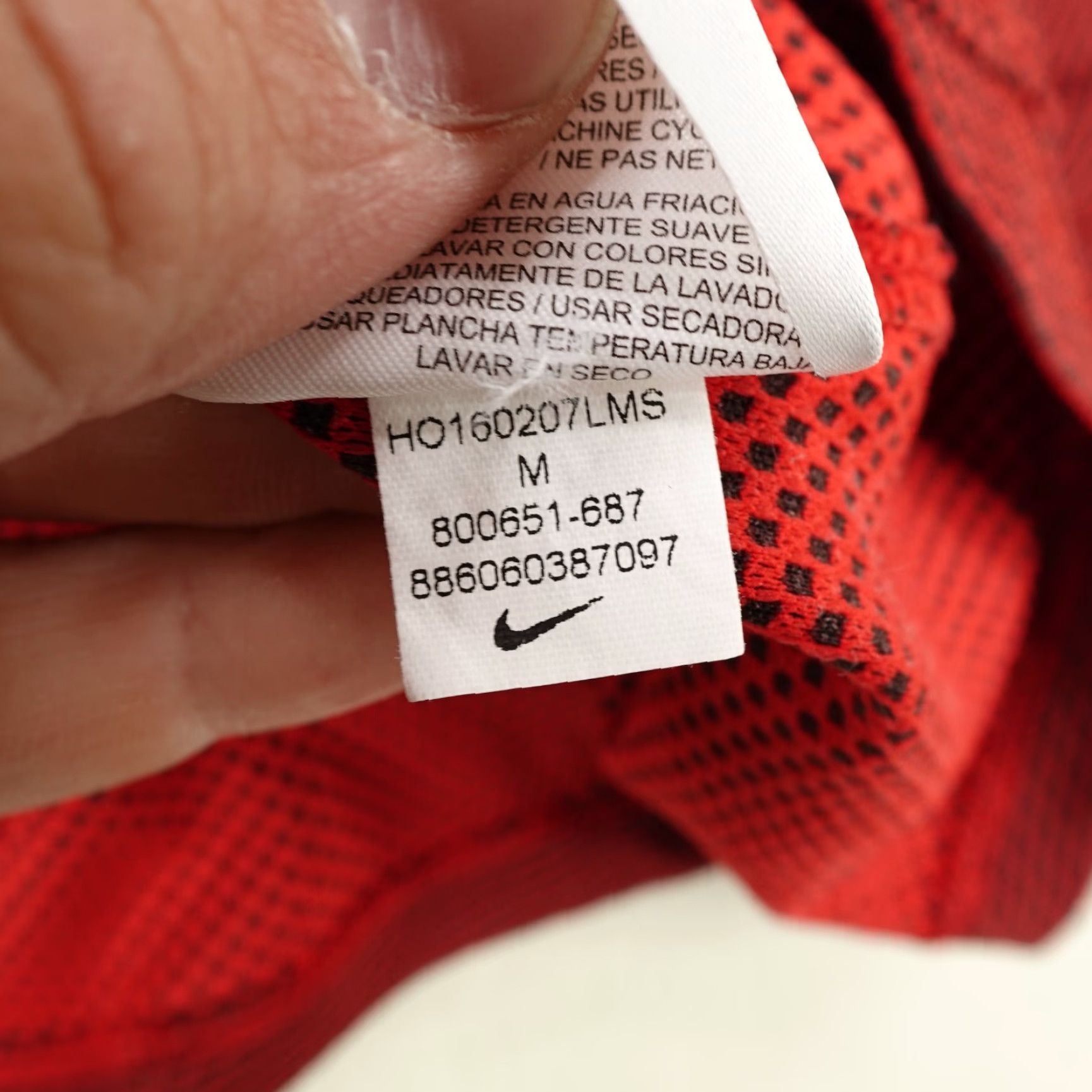 Nike Nike Shirt Mens Medium Red Aeroreact Long Sleeve Mock Neck Center Swoosh Running Size US M / EU 48-50 / 2 - 6 Thumbnail
