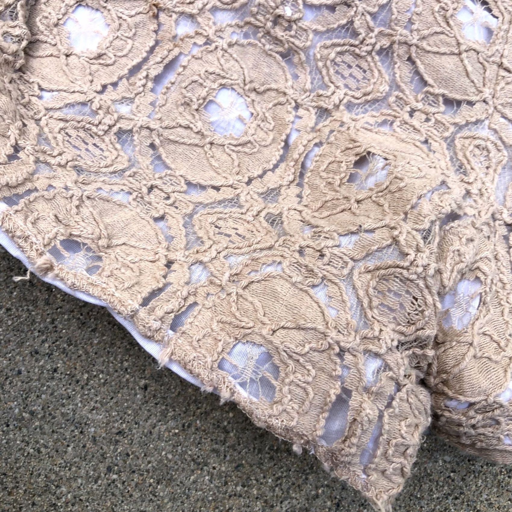 Vintage VINTAGE RACHEL ROY Lace Shorts Women's 10 Beig e Hot Pants Summer Bottoms Mens? Size 32" / US 10 / IT 46 - 3 Thumbnail