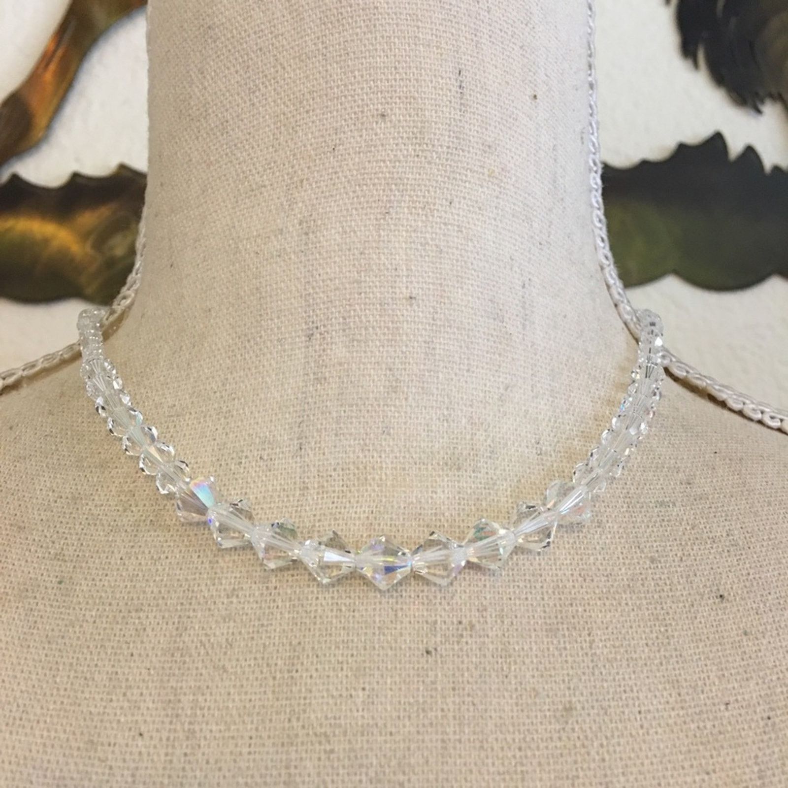 Vintage Vintage graduated Swarovski elements 925 necklace Size ONE SIZE - 1 Thumbnail