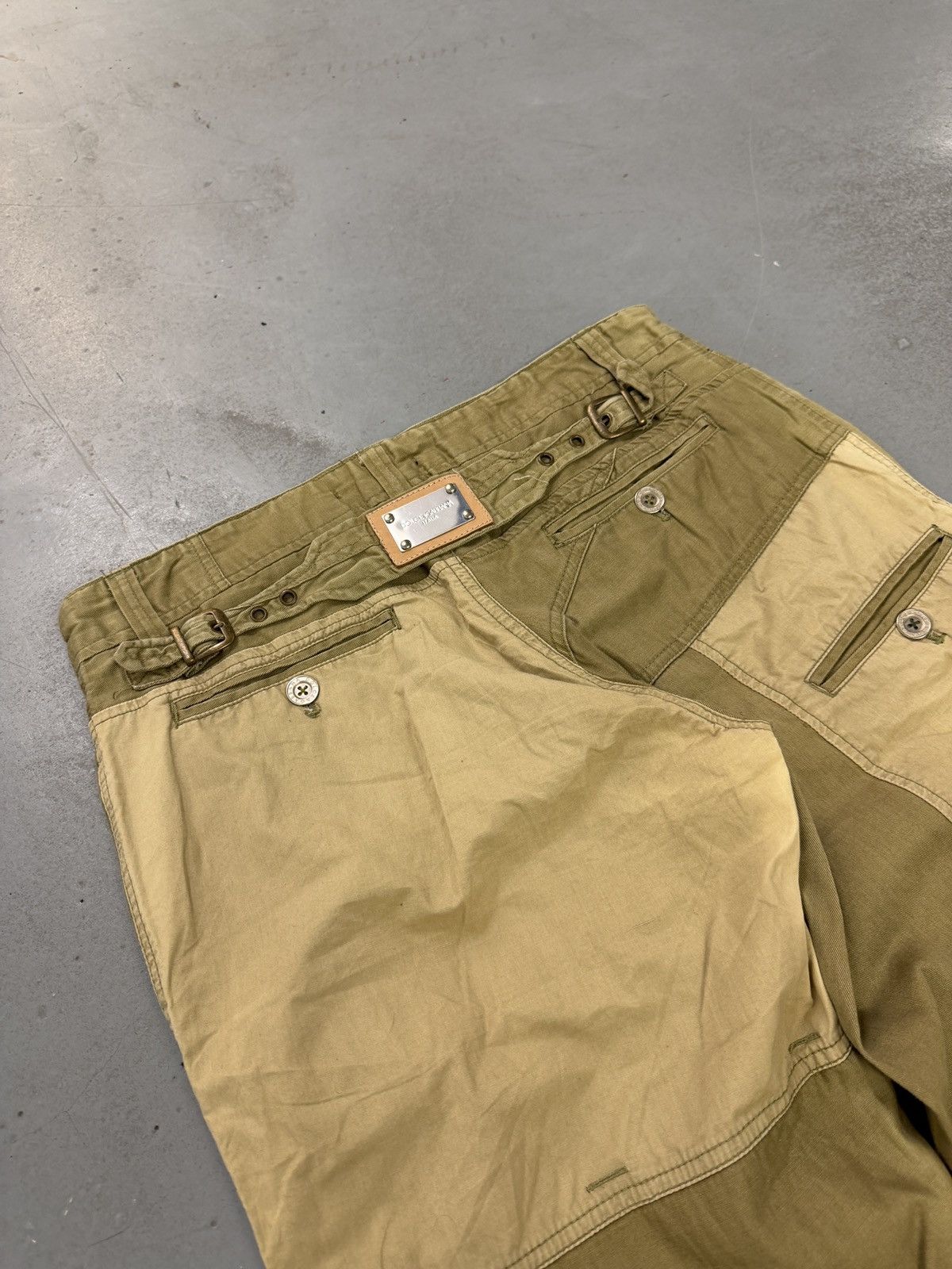 Dolce & Gabbana Dolce & Gabbana AW2007 Multi Pockets Patchwork Cargo Pants Size US 34 / EU 50 - 7 Thumbnail