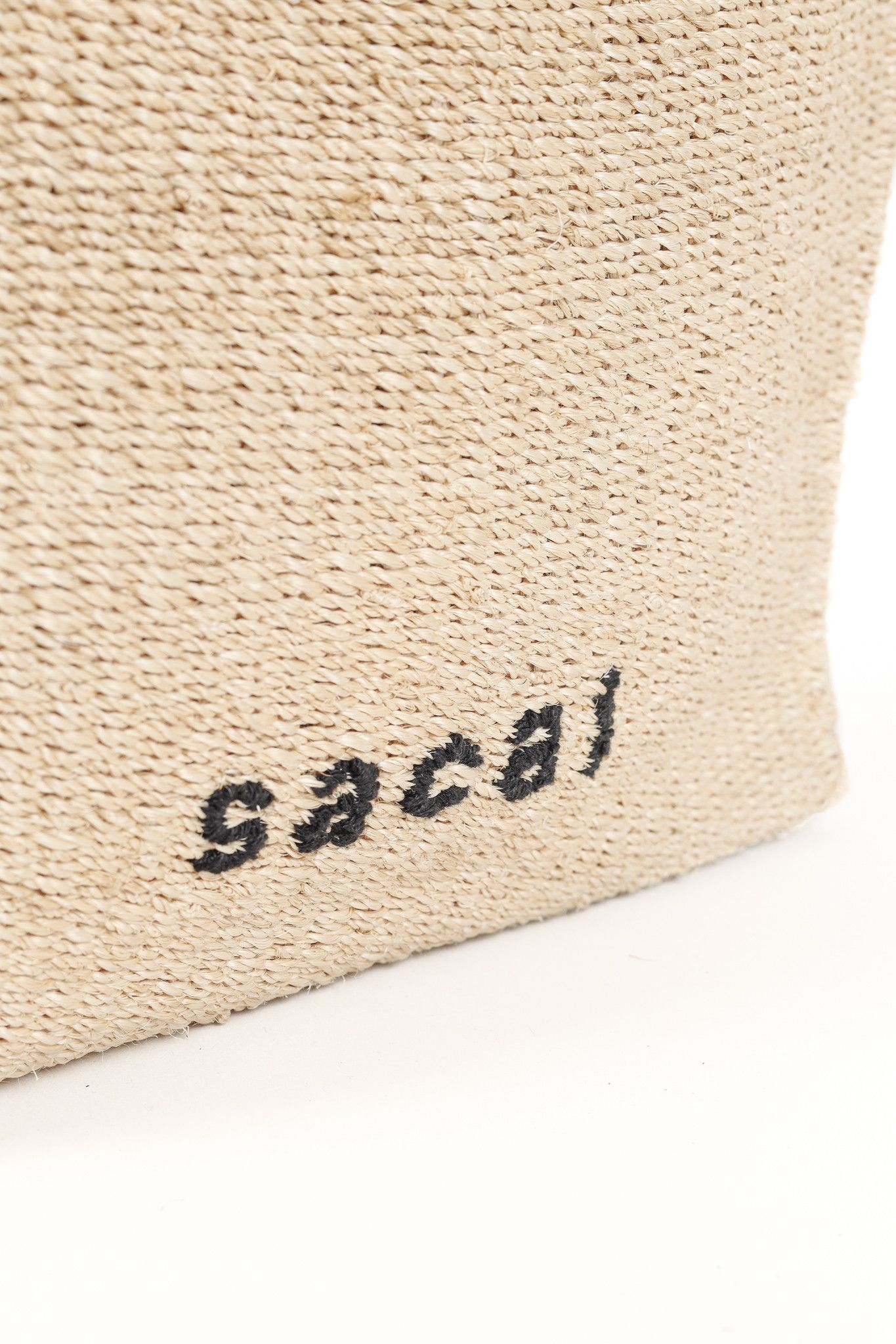 Sacai Sacai Abacá Medium Shopper Bag w/ Multi-Carry Calfskin Strap Size ONE SIZE - 10 Thumbnail