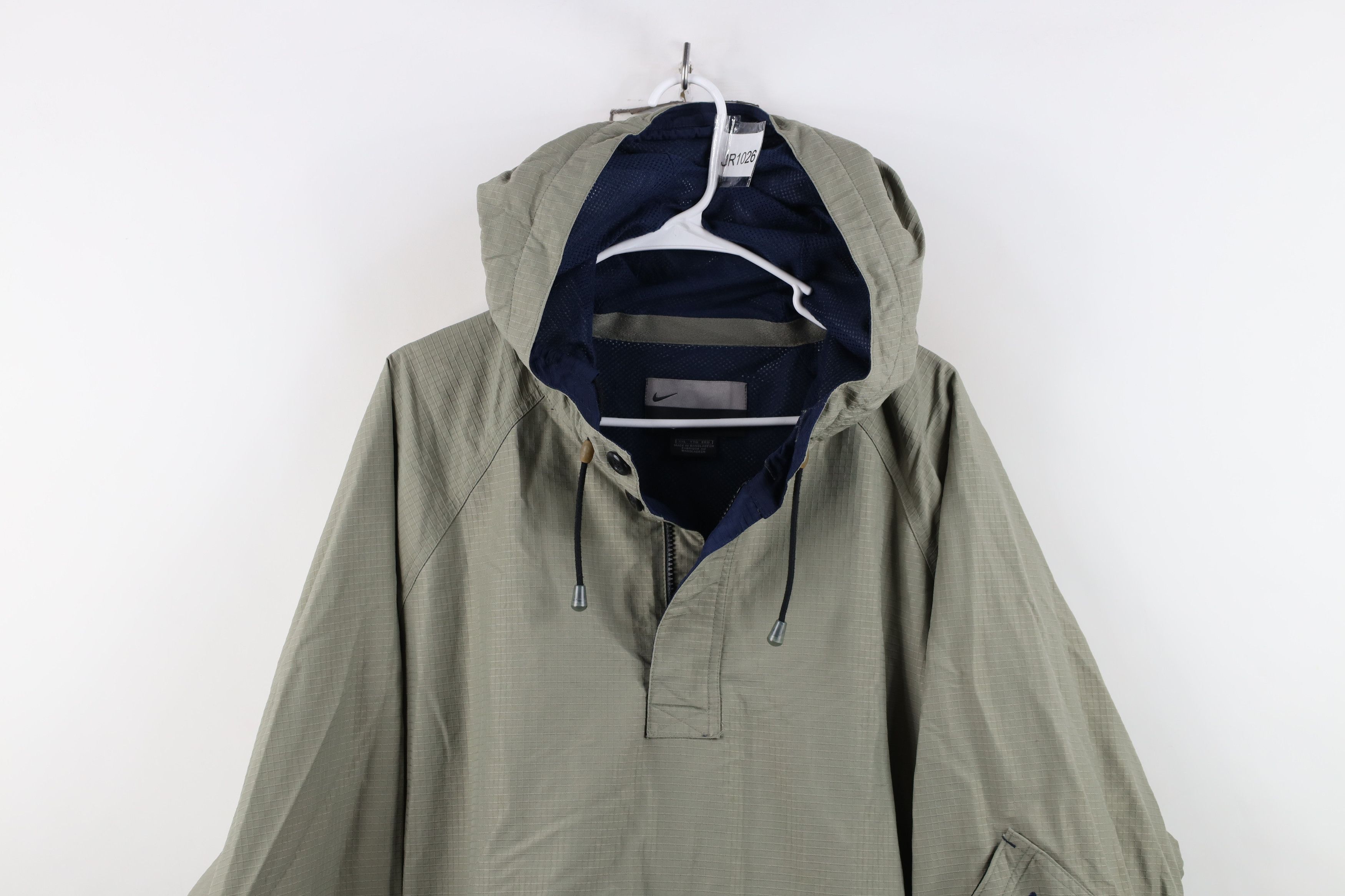 Nike Vintage Nike Swoosh Reflective Ripstop Anorak Jacket Green Size US XXL / EU 58 / 5 - 2 Thumbnail