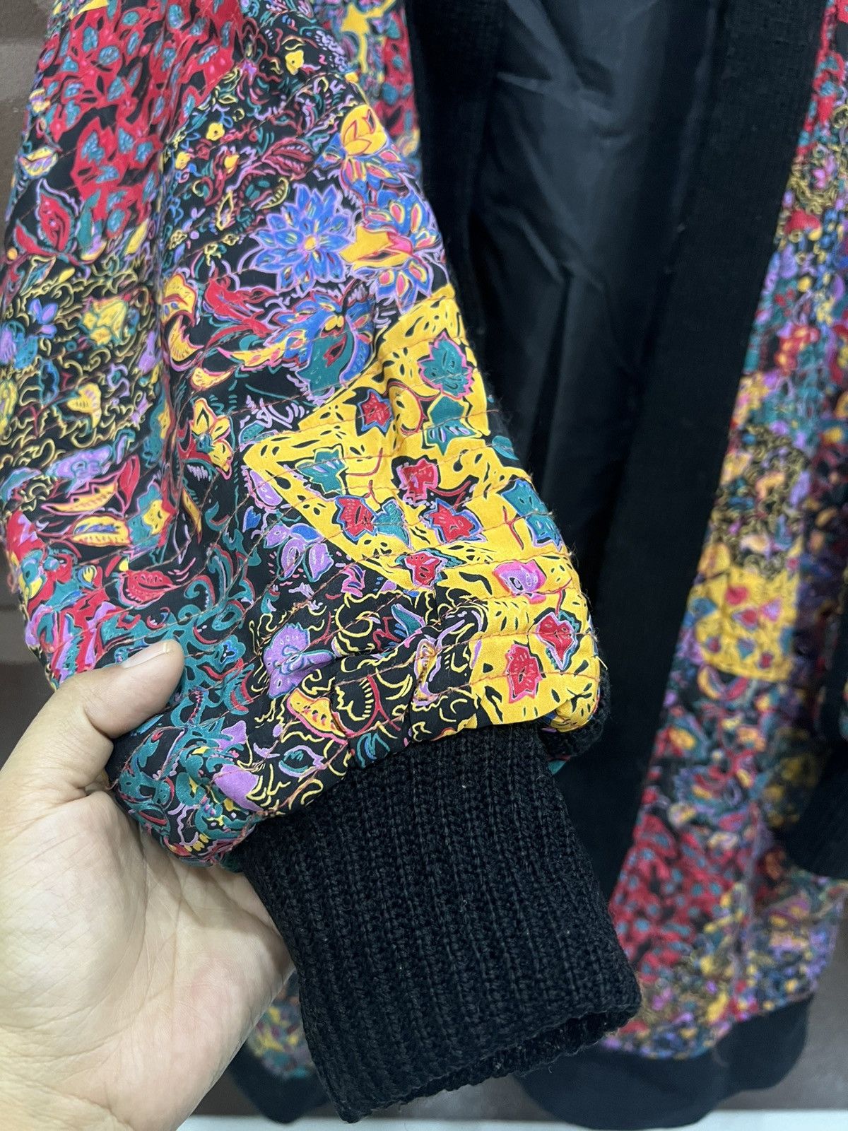 Japanese Brand Vintage Japanese Boho Batwing Flower Kimono Cardigan Size L / US 10 / IT 46 - 4 Thumbnail