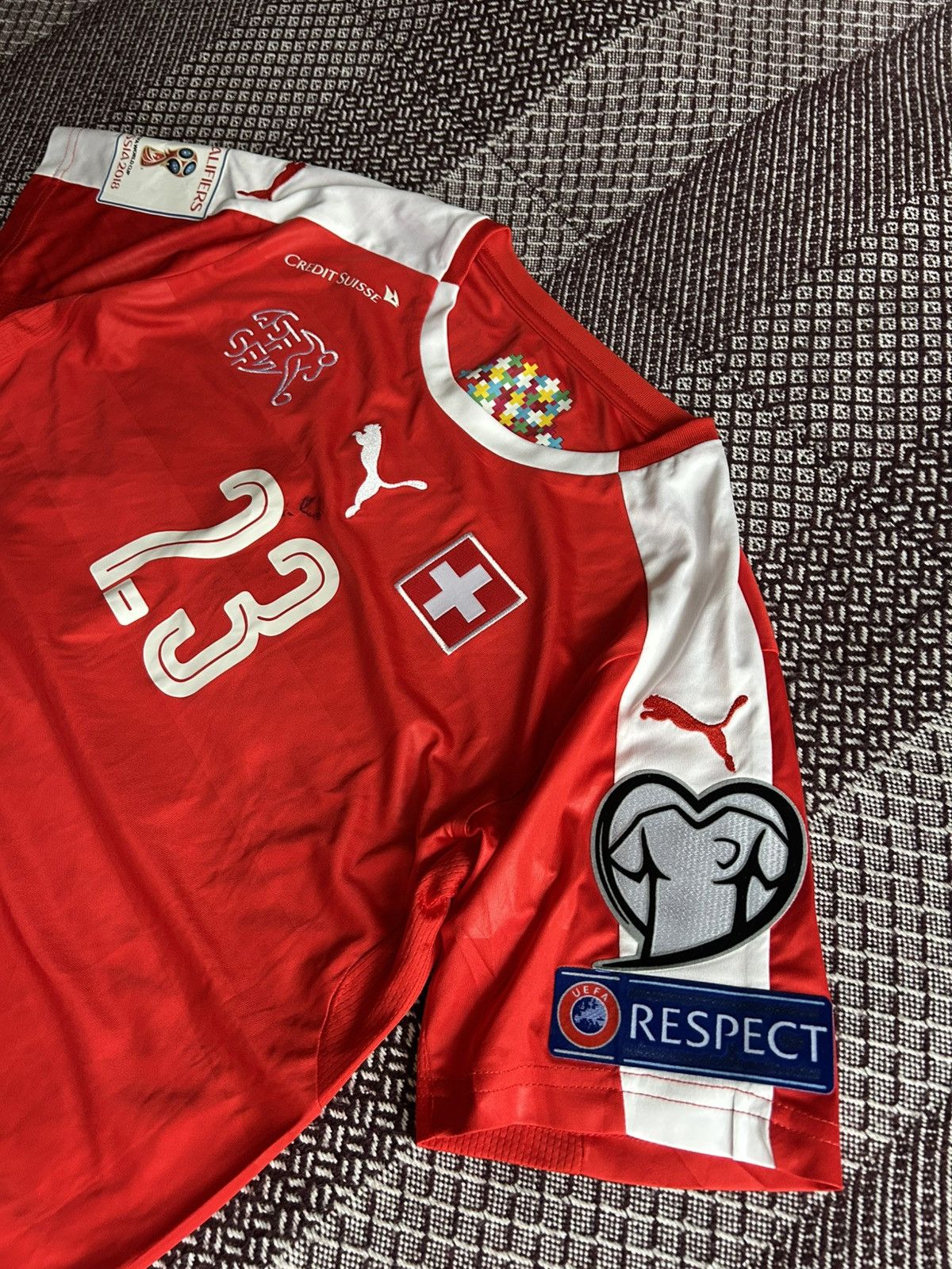 Puma Puma Suisse 23 Shaqiri Kids Football Jersey Rare T-Shirt Size US XS / EU 42 / 0 - 6 Thumbnail