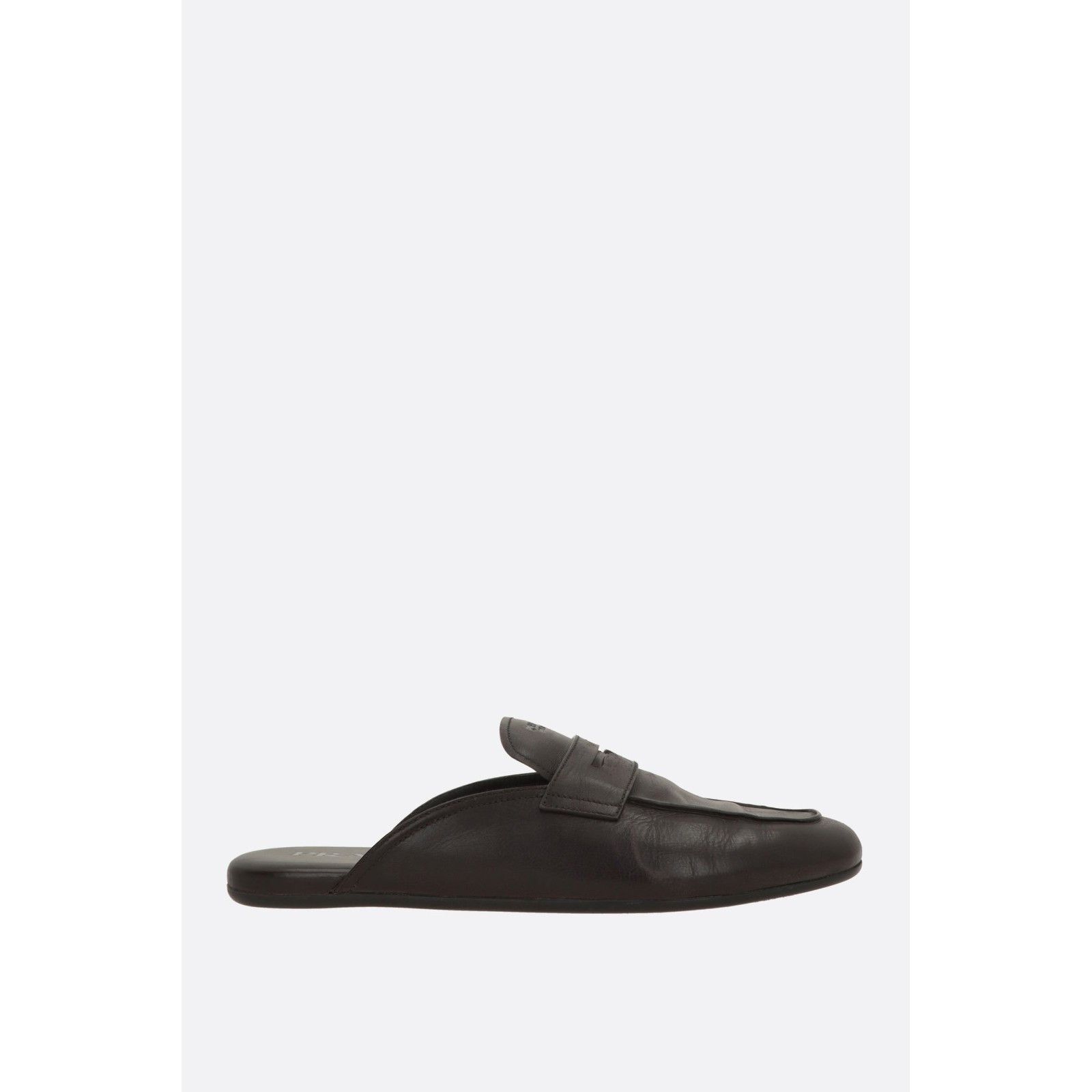 Prada PRADA Dark Brown Shuffle Mules New & Authentic (Men's size:7 Size US 7 / EU 40 - 1 Thumbnail