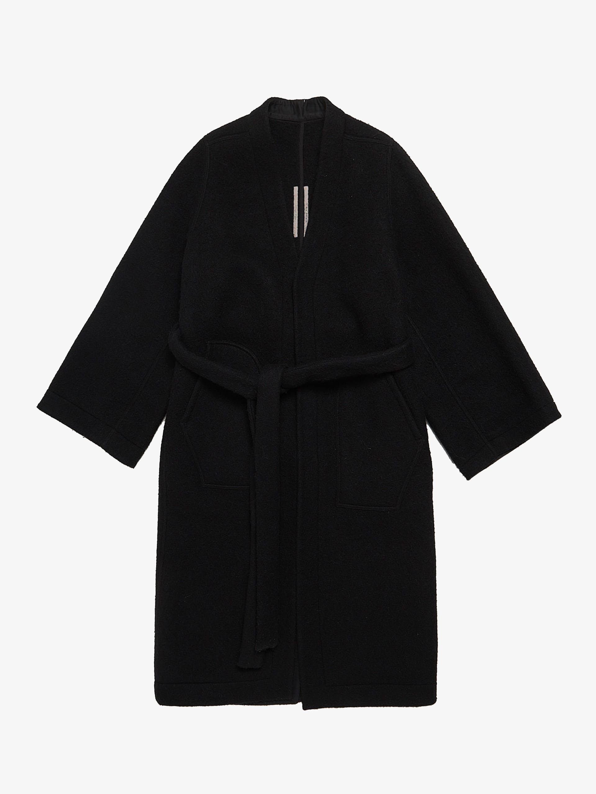 Rick Owens FW22 Strobe Wool and Alpaca Belted Coat Size US S / EU 44-46 / 1 - 1 Thumbnail