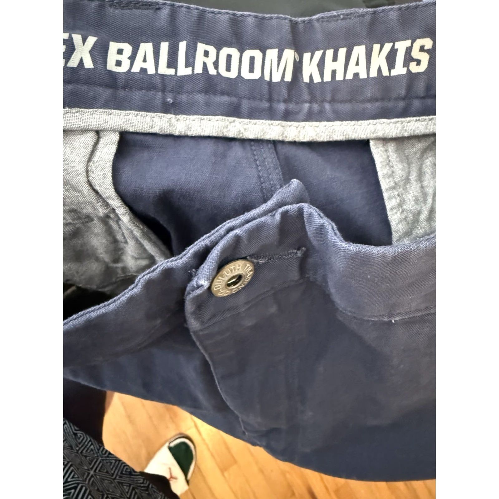 Vintage Duluth Mens Pants Canvas Navy Blue 36x28 Stretch Flat Front Work Casual Travel 48in Waist Regular 28in Inseam Size US 36 / EU 52 - 4 Thumbnail