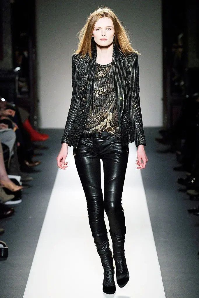 Balmain AW10 black suede biker pants Size 26" / US 2 / IT 38 - 2 Thumbnail