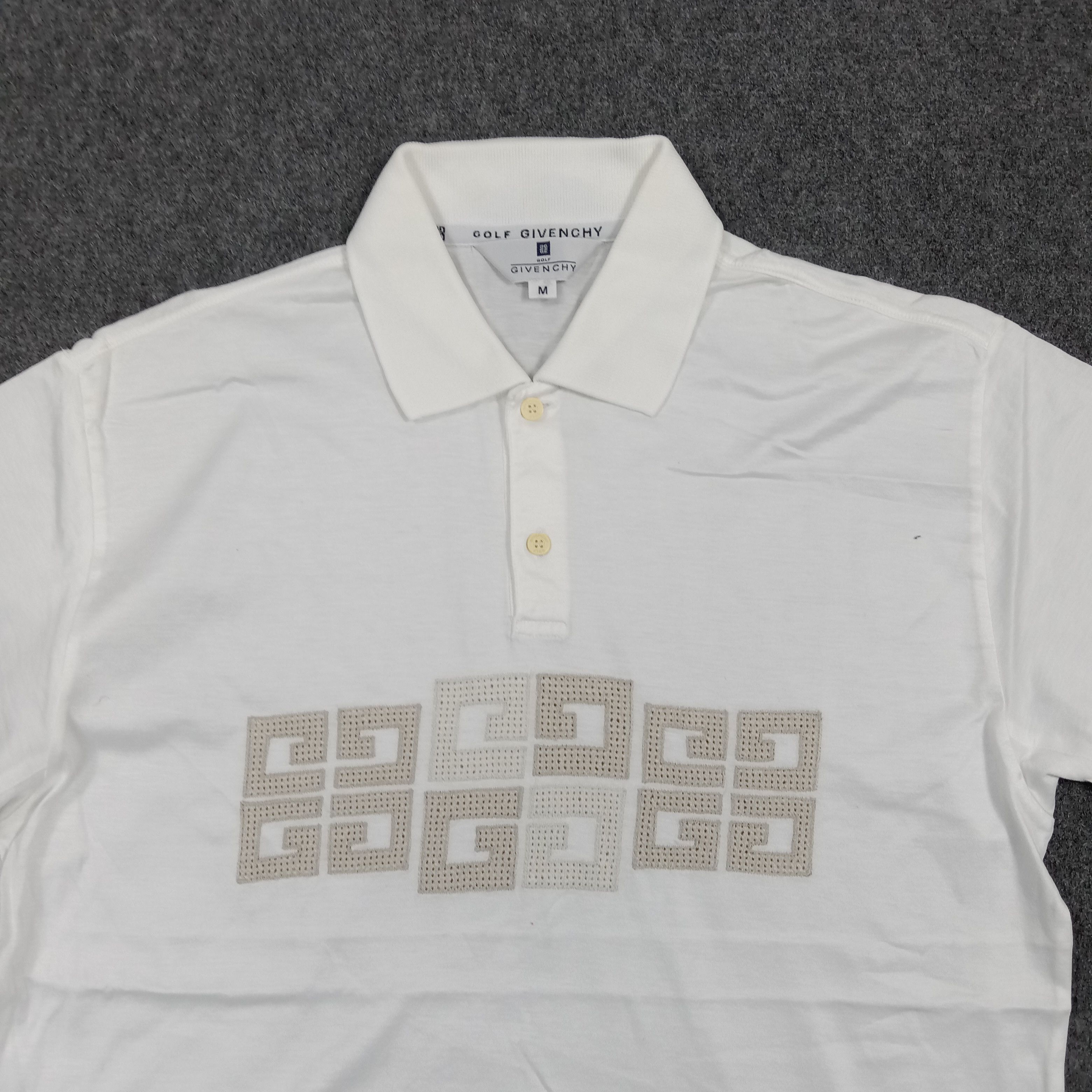 Givenchy Givenchy Golf White Polo Shirt C294N45 Size US M / EU 48-50 / 2 - 2 Thumbnail