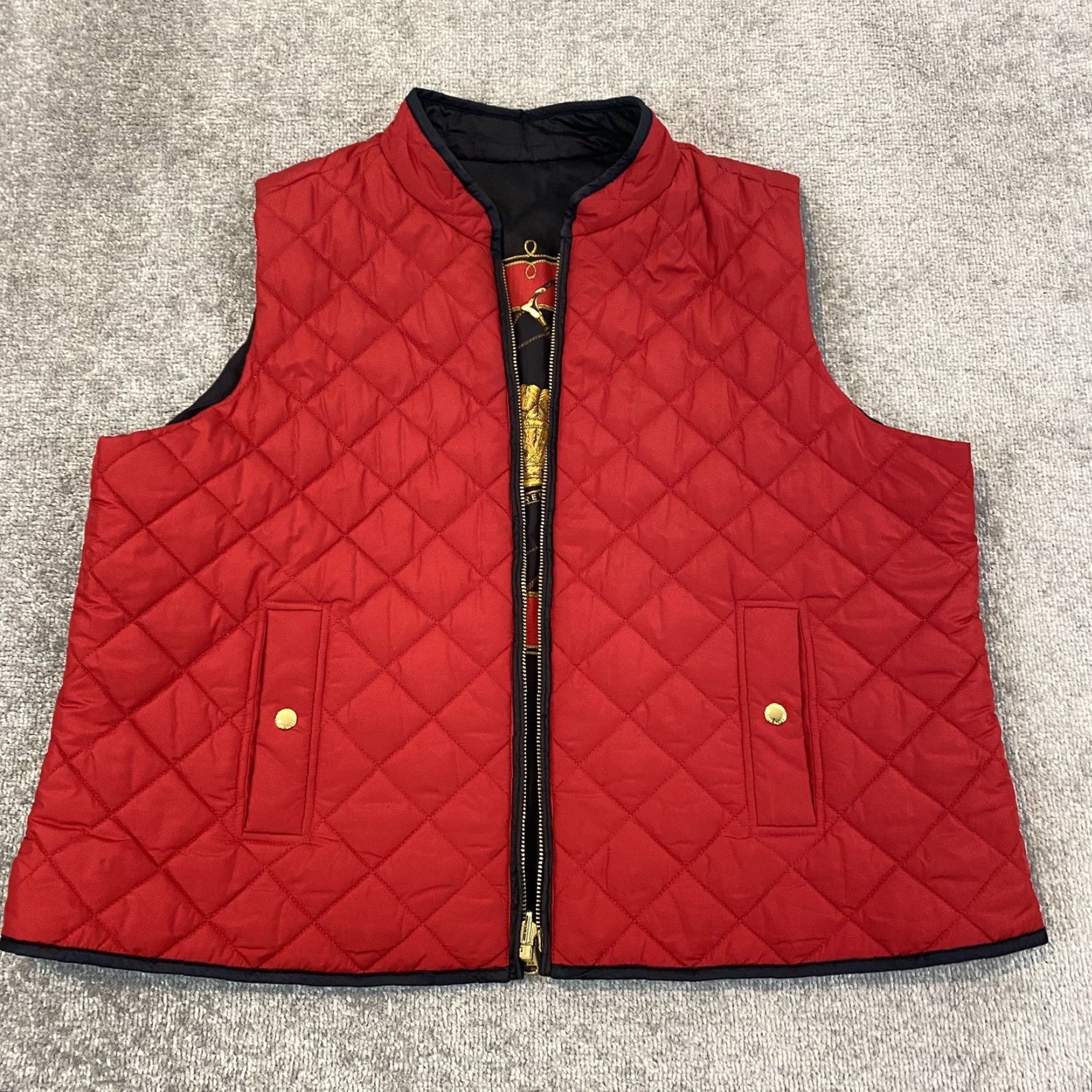 Ralph Lauren Lauren Ralph Lauren Vest 3X Black Red Equestrian Reversible Puffer RARE Womens Size XXL / US 16-18 / IT 52-54 - 5 Thumbnail