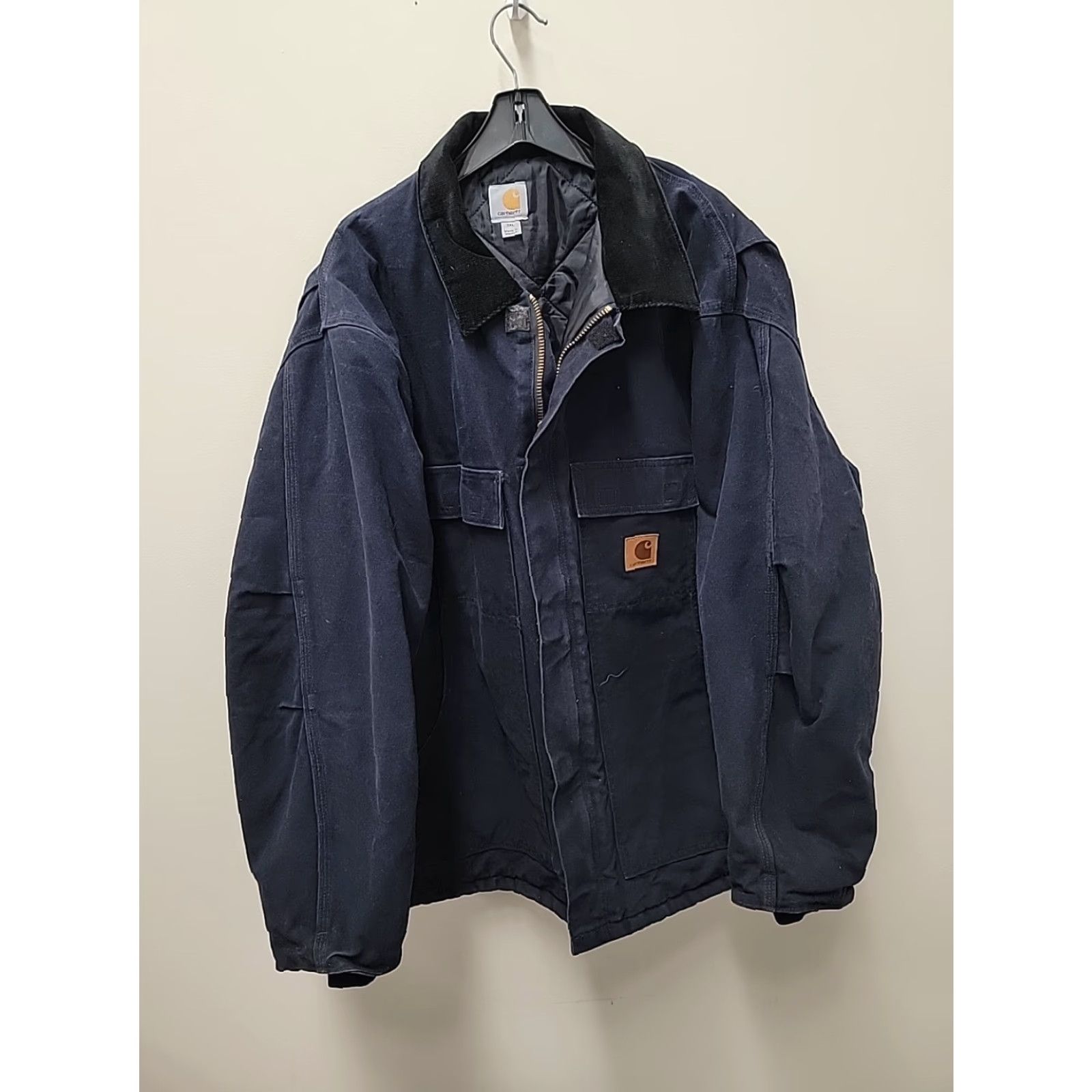 Carhartt VINTAGE Carhartt Jacket Workwear Blue Mens 3XL Overcoat Size US XXL / EU 58 / 5 - 2 Thumbnail